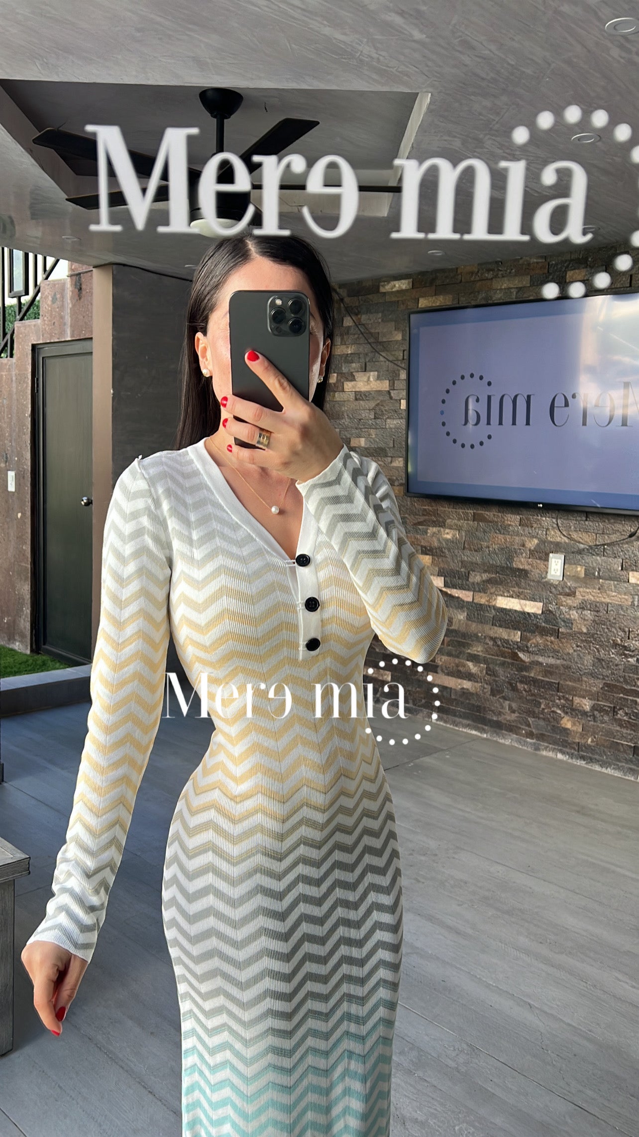 Vestido zic zac
