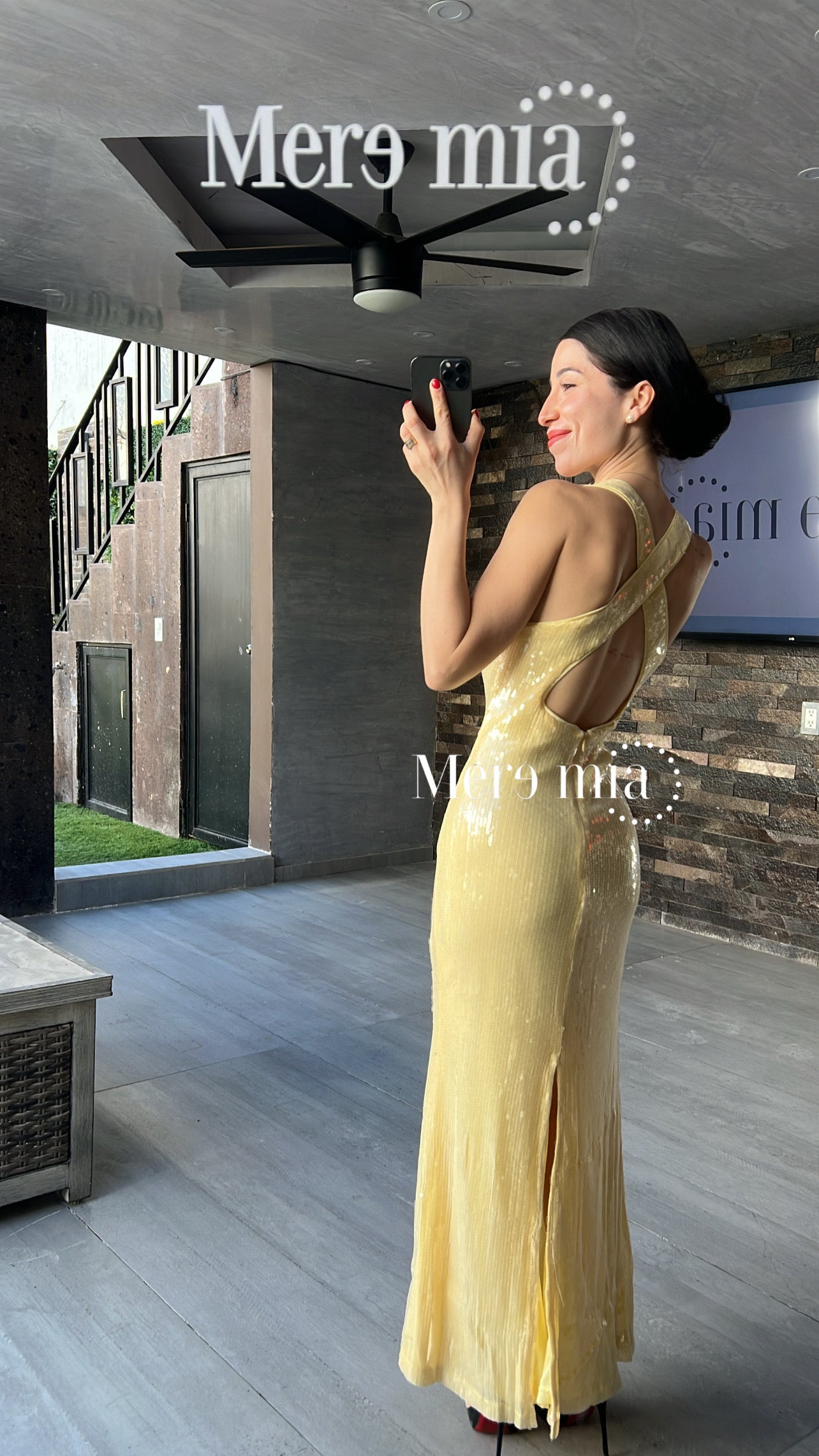 Vestido amarillo lent flor