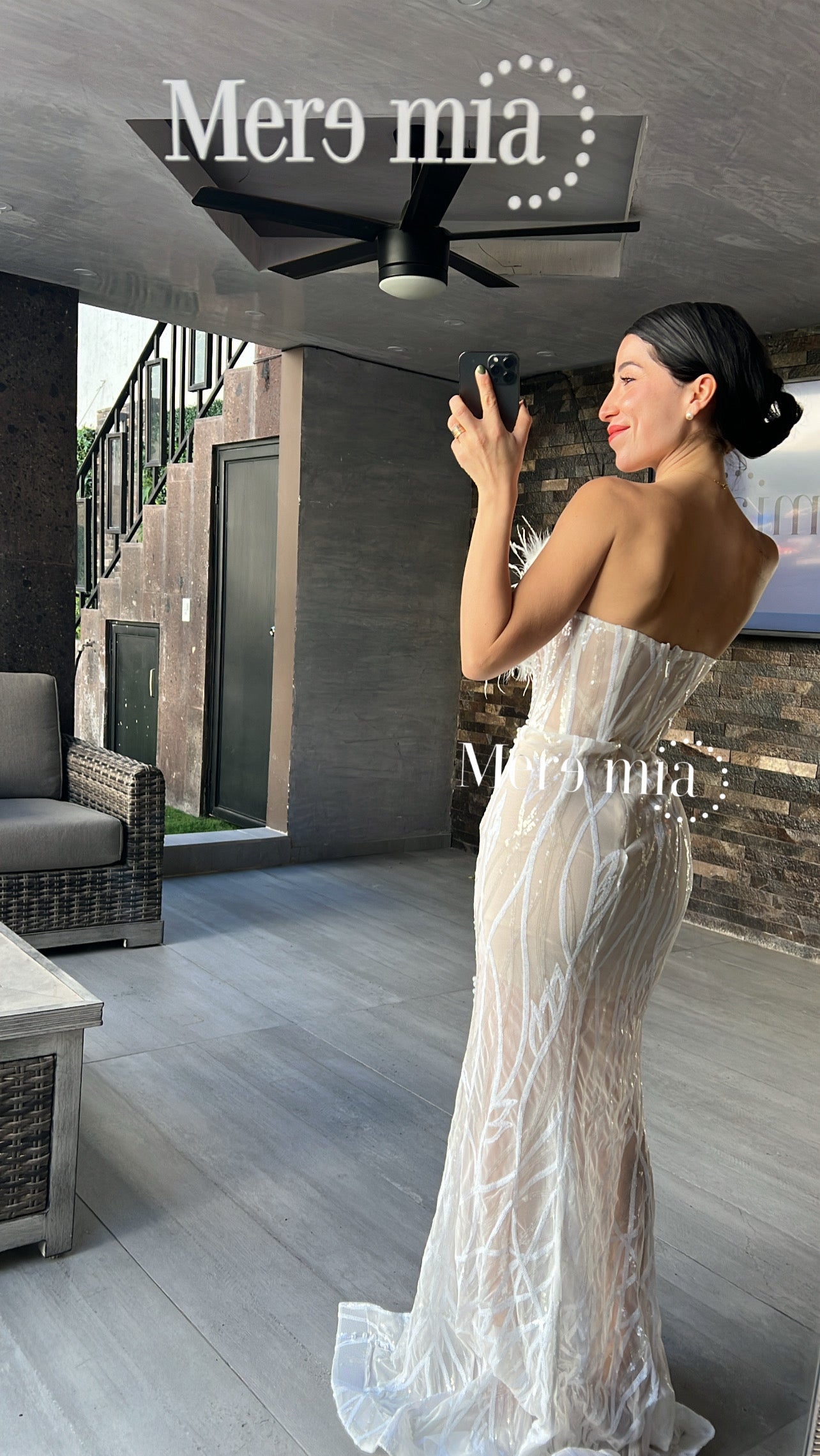 Vestido blanco strapples