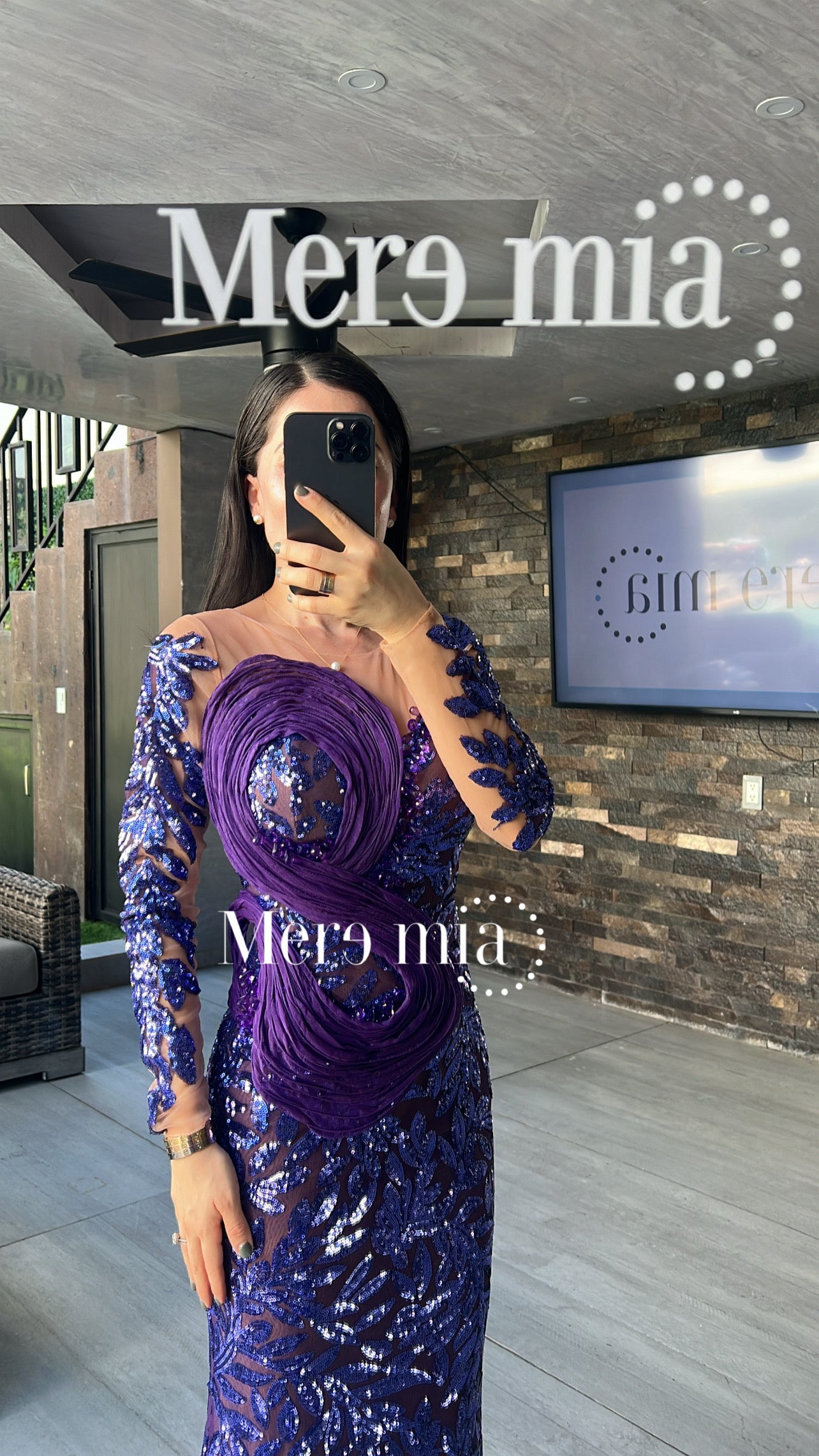 Vestido uva lent