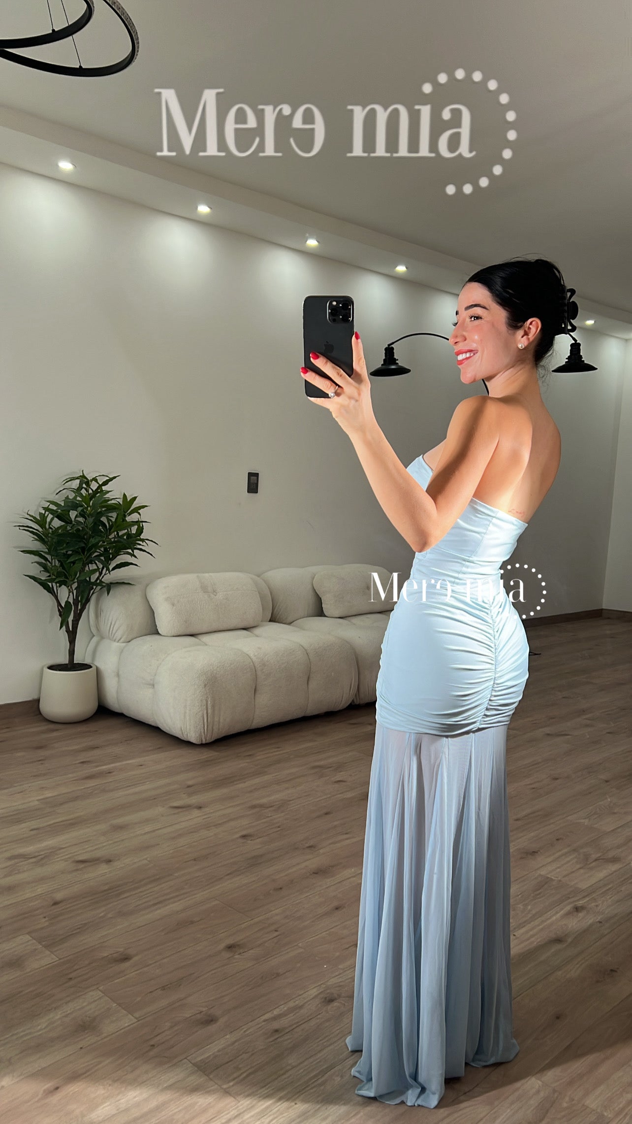 Vestido plisado hom