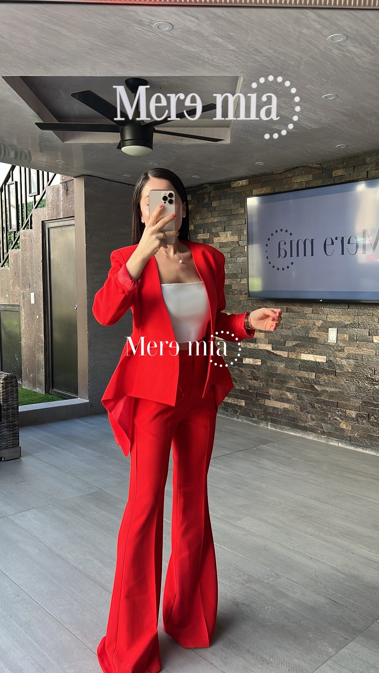 Conjunto rojo pantalón