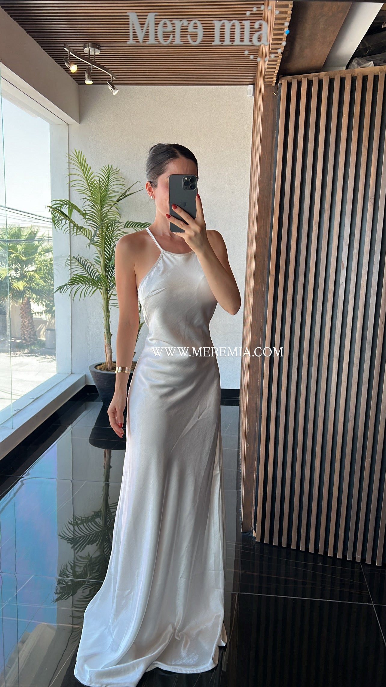 Vestido sat apl espalda