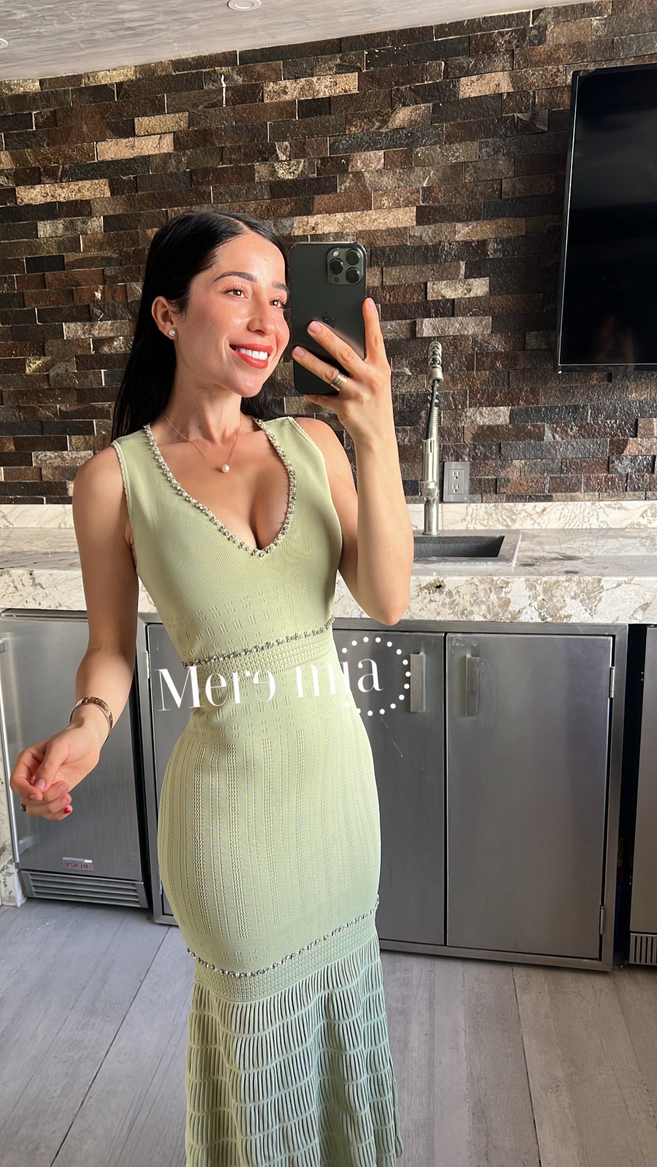 Vestido escote v
