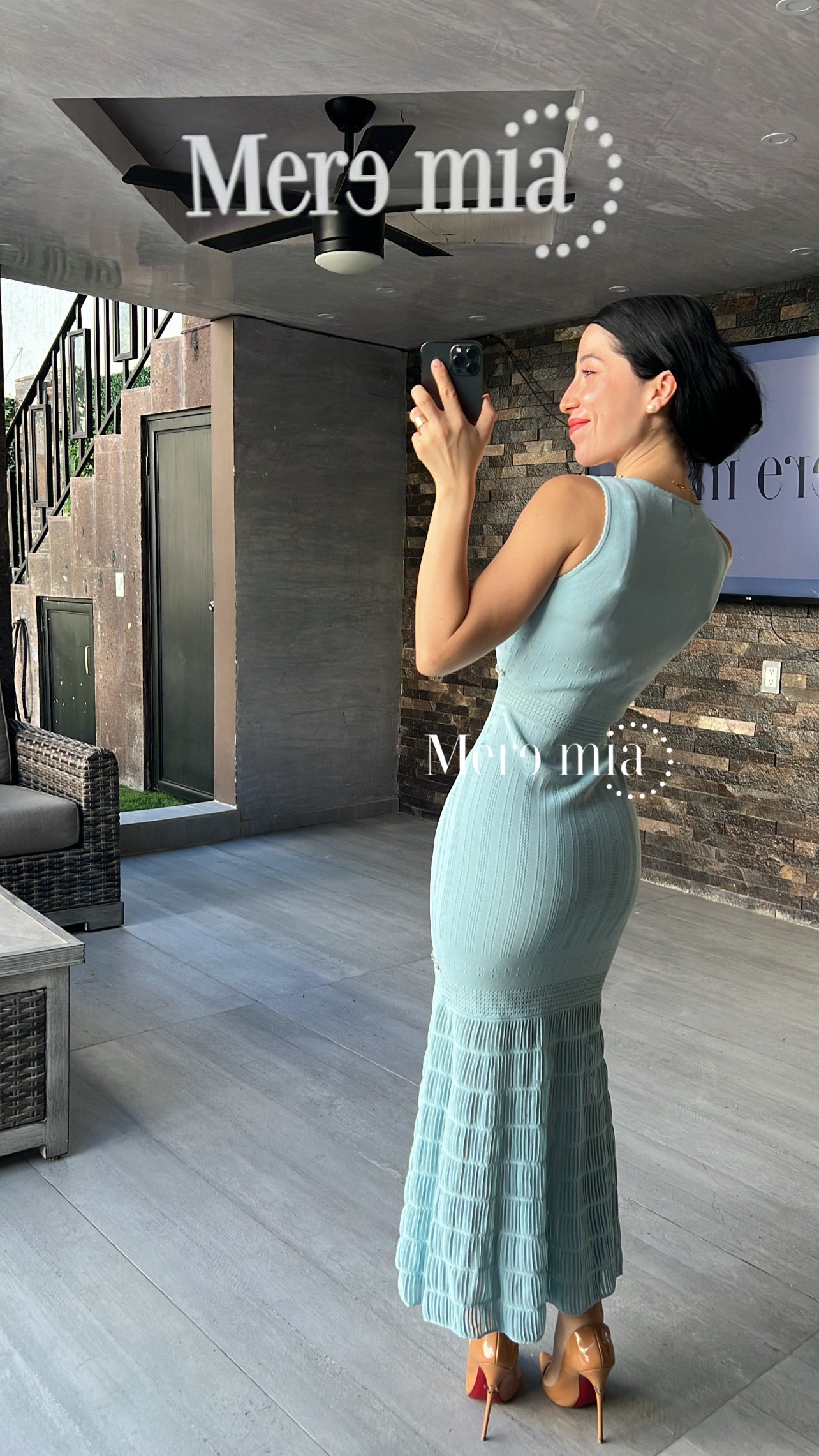 Vestido escote v