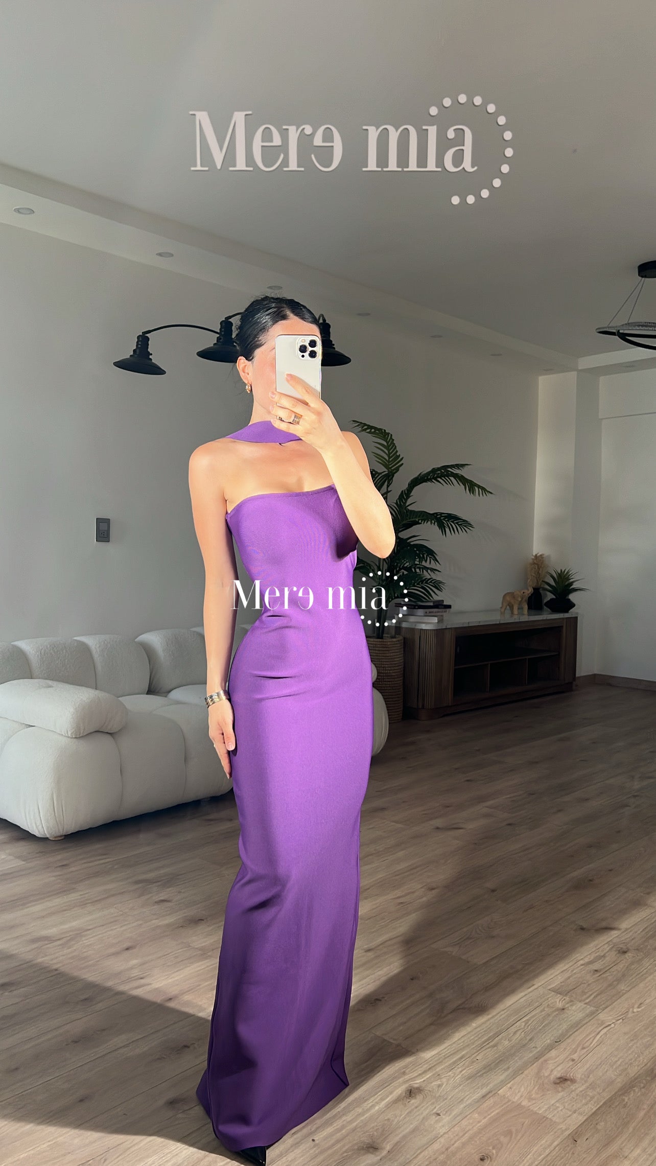 Vestido uva halter