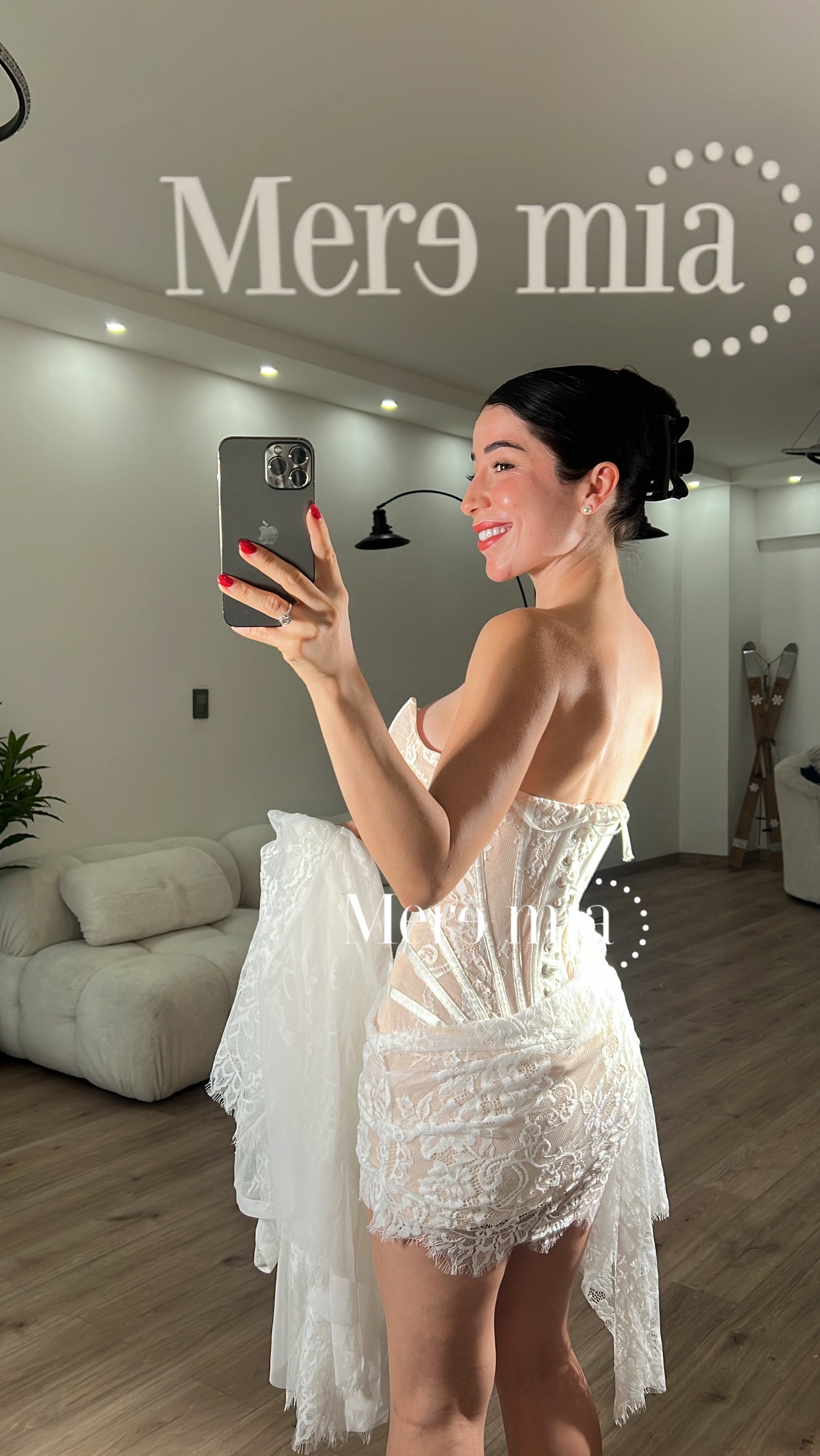 Vestido encaje largo