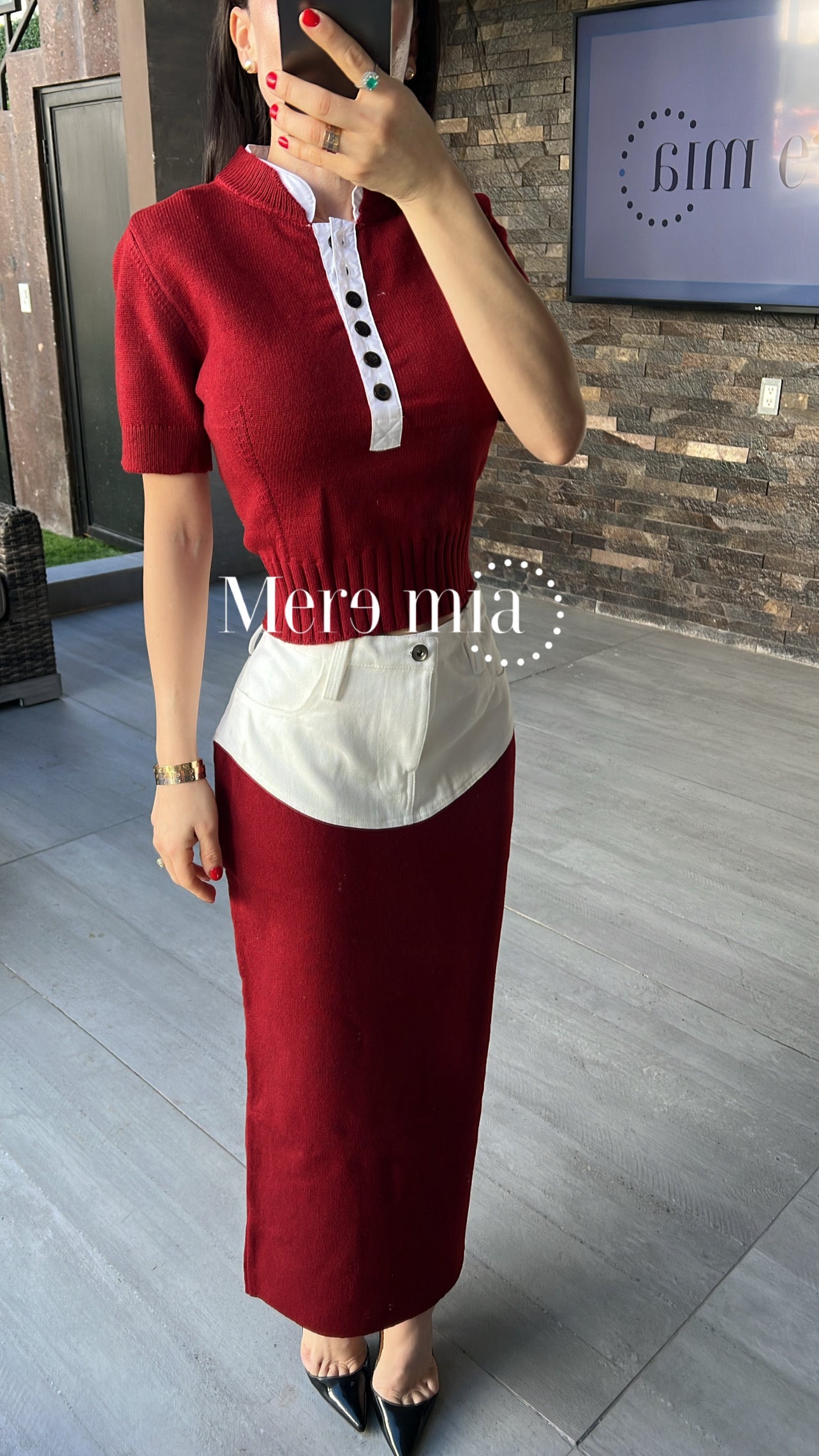 Conjunto mc color mitad