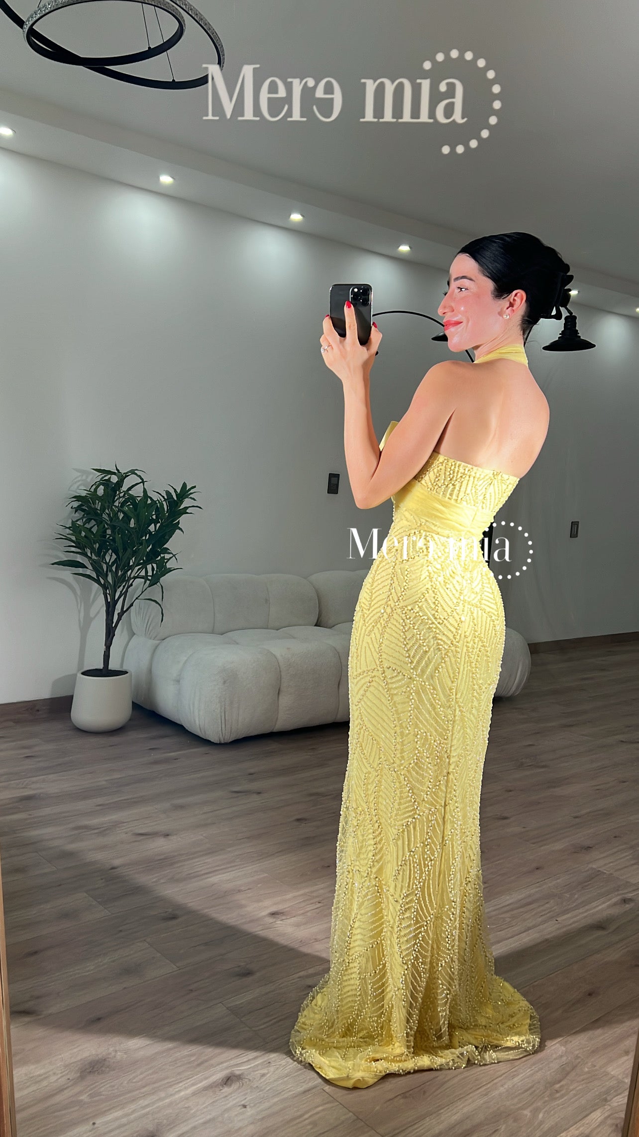 Vestido moño halter