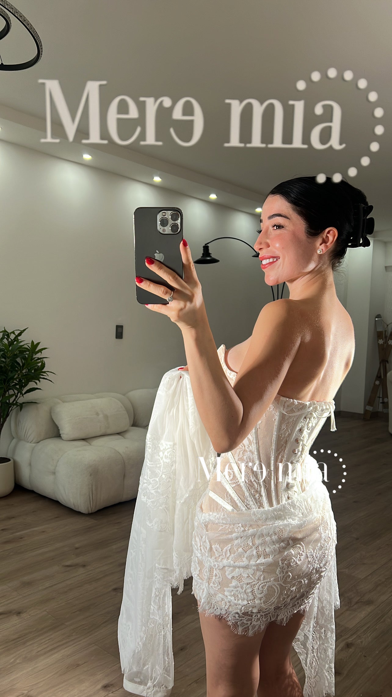 Vestido encaje largo