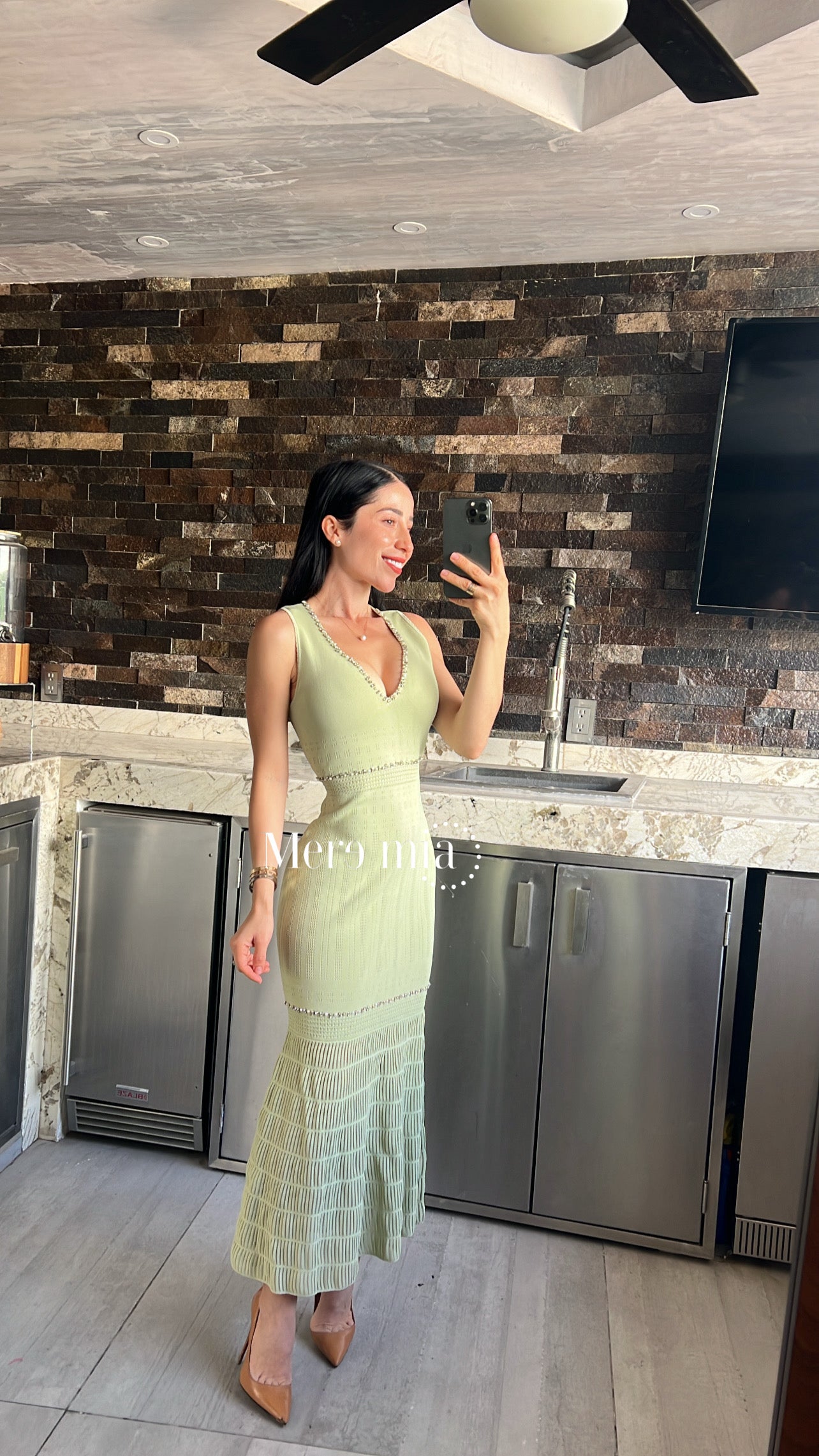 Vestido escote v