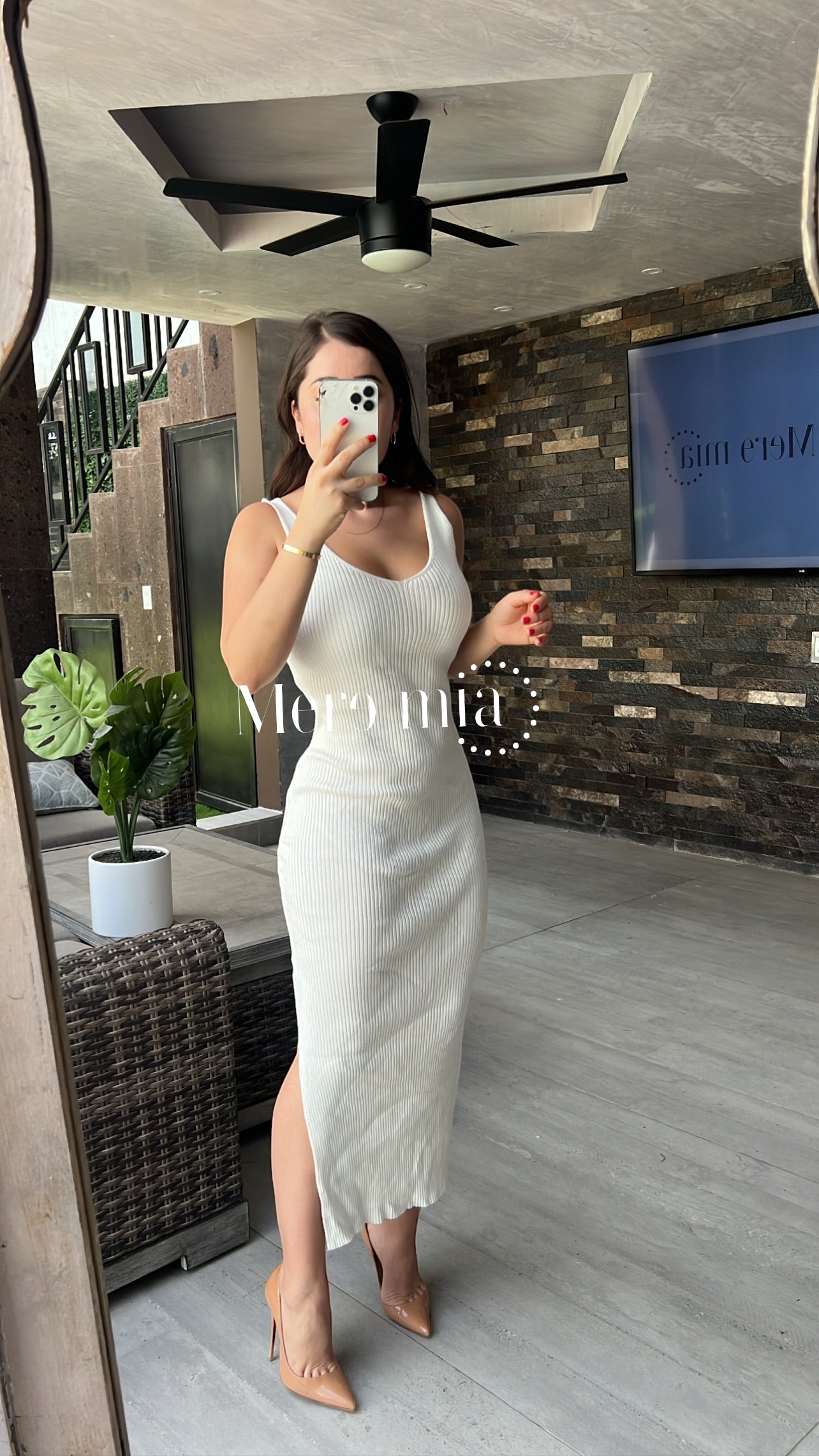 Vestido blanco tirantes