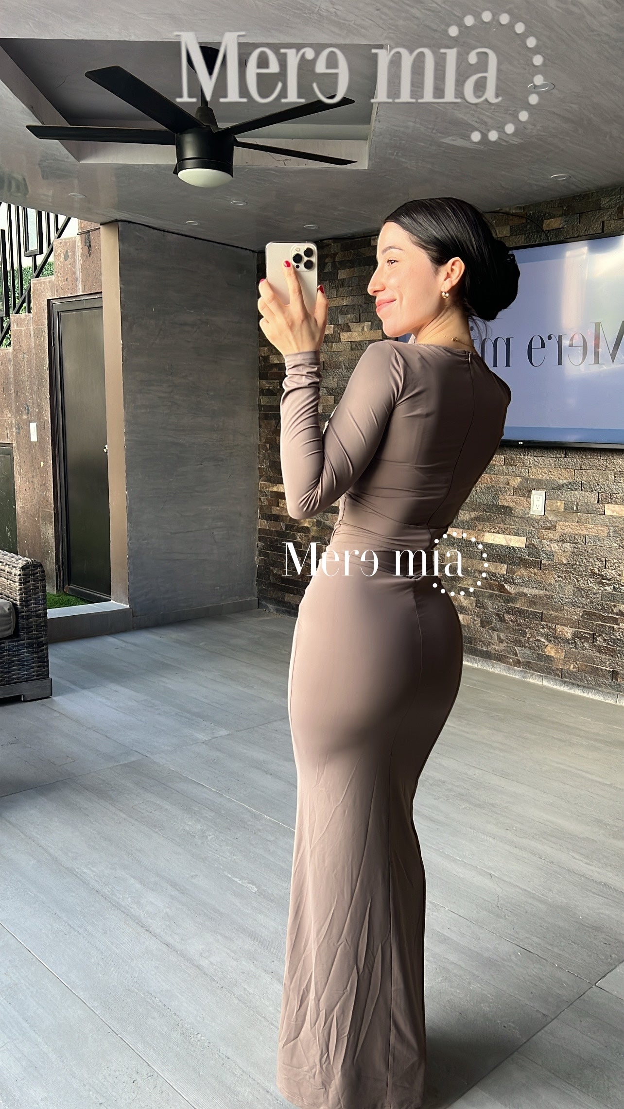 Vestido moka nudo