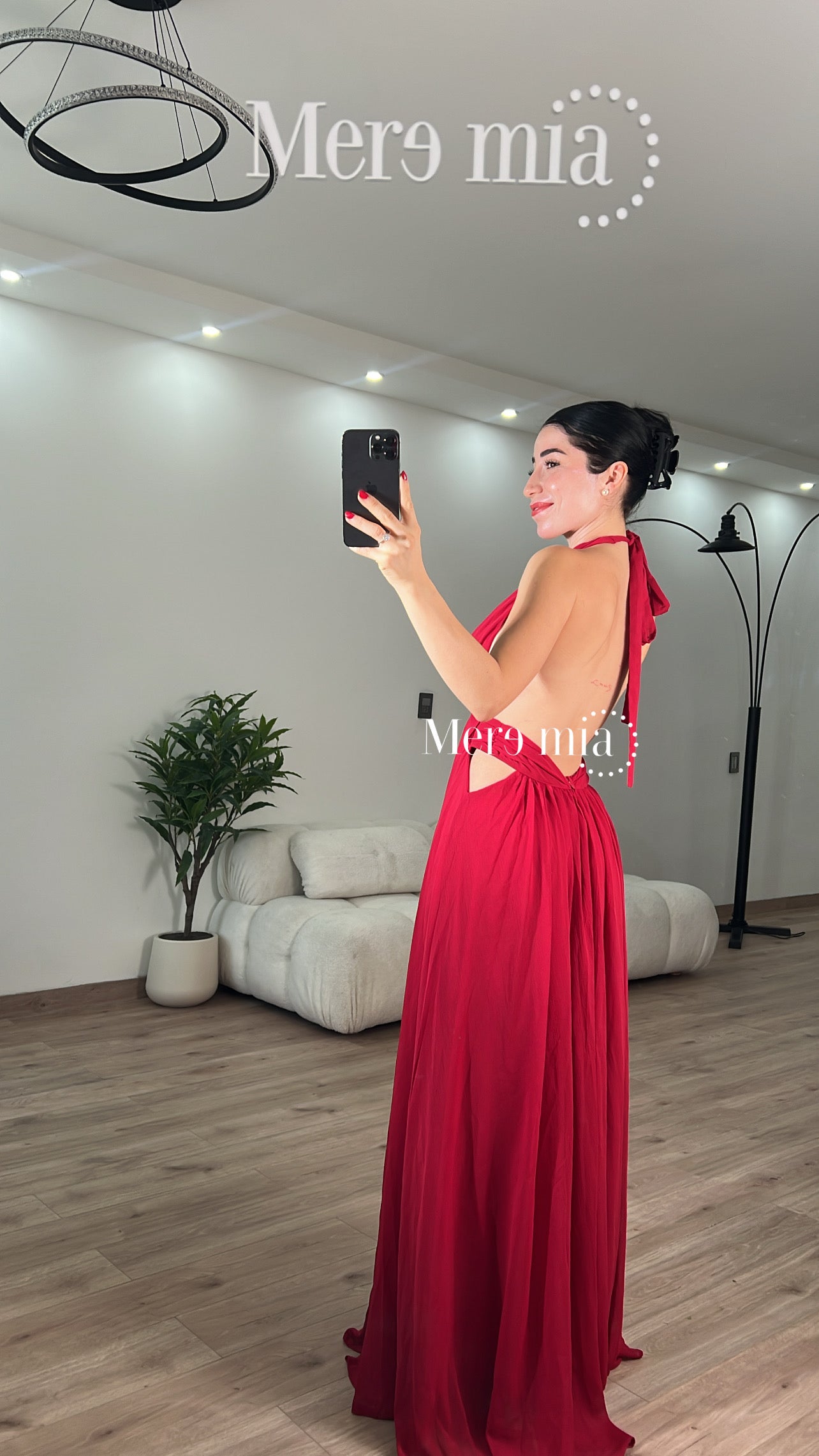 Vestido plisado halter v