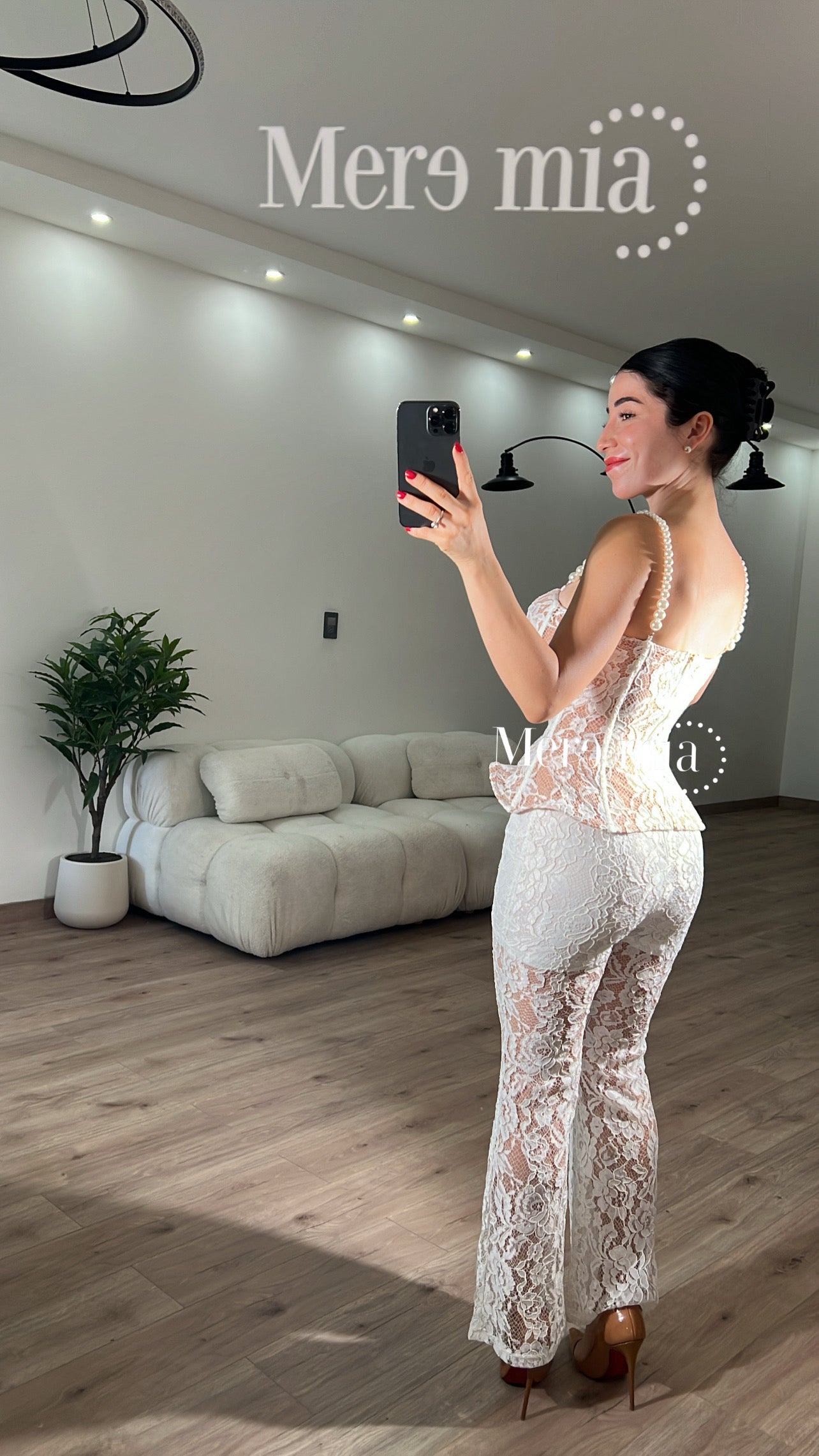 Conjunto top olan encaje