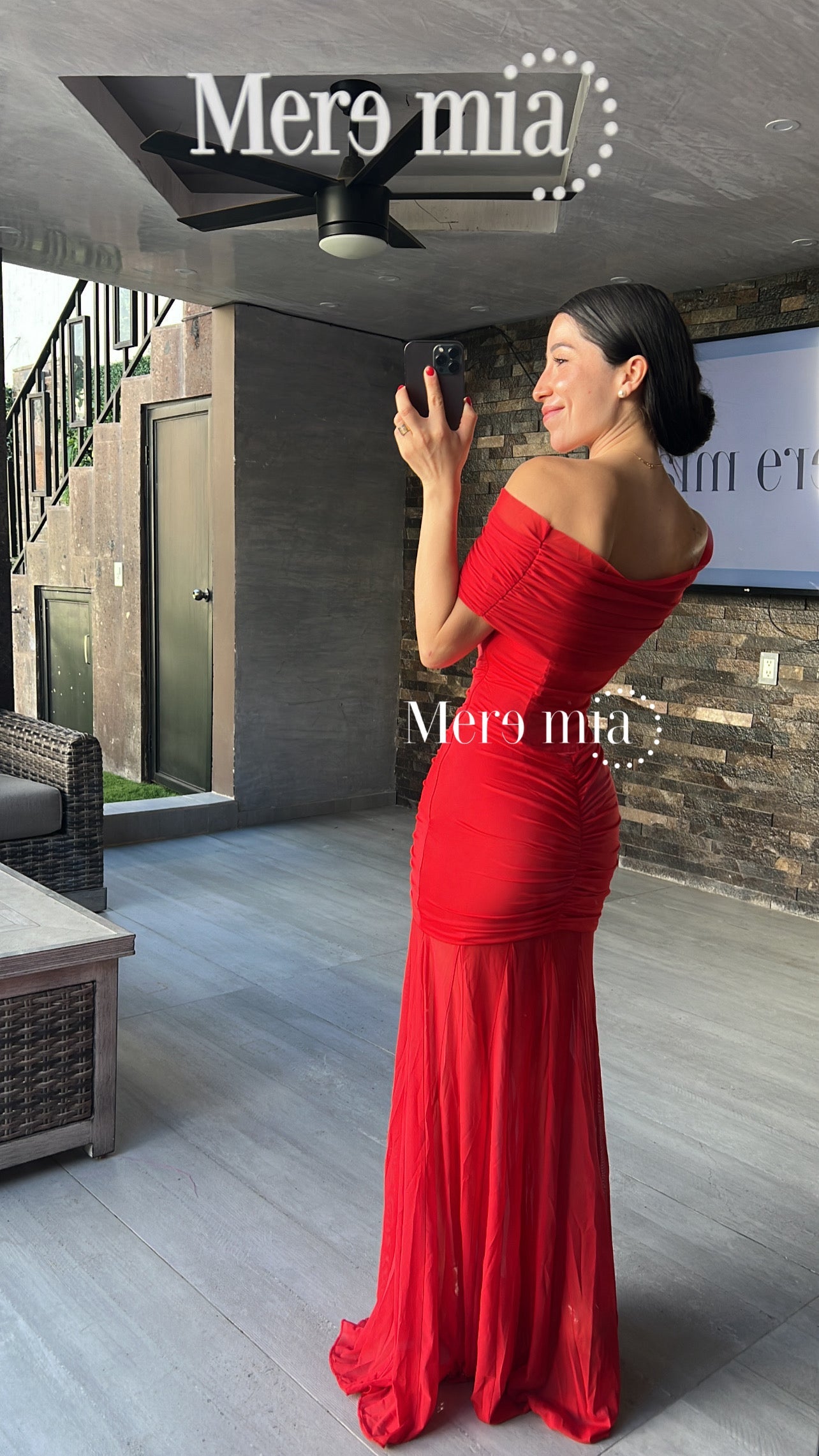 Vestido plisado hom