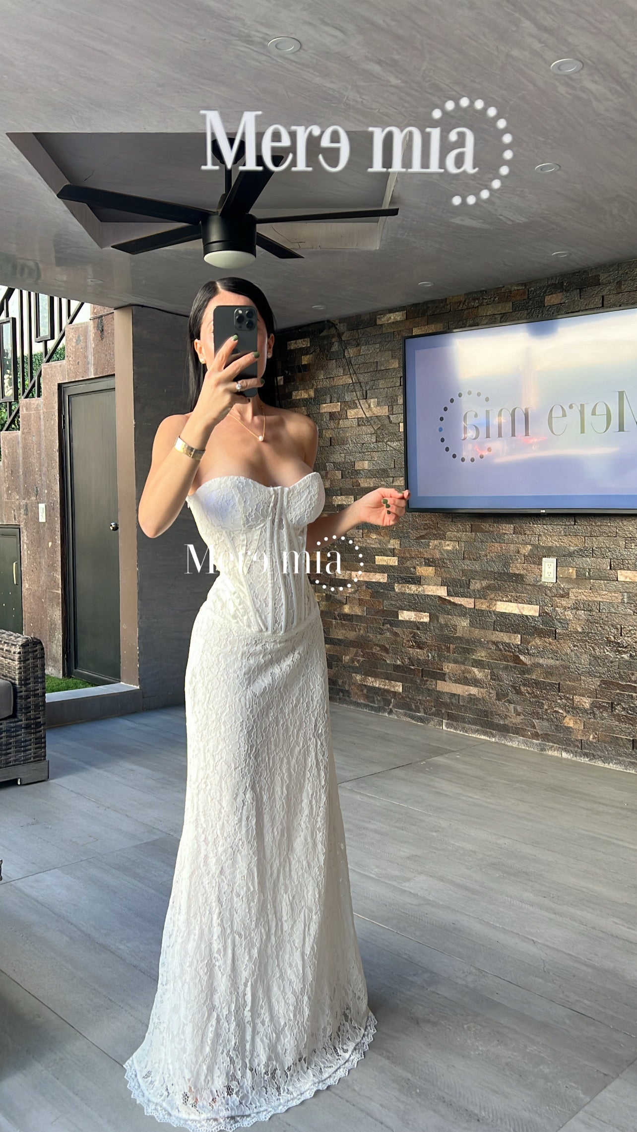 Vestido blanco encaje