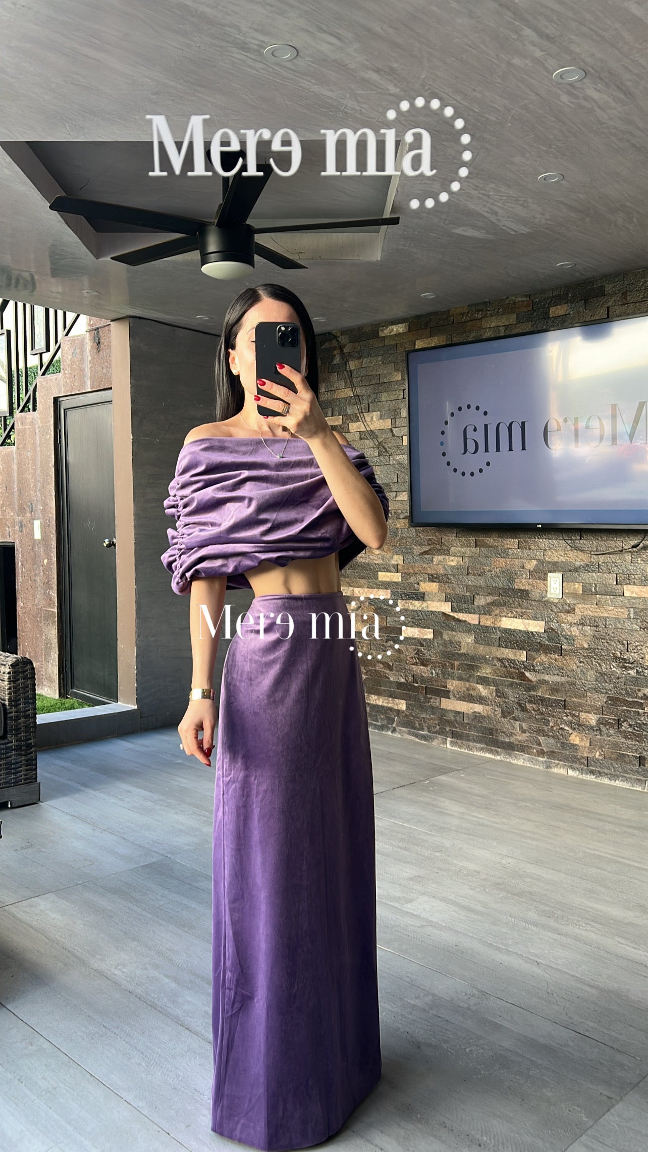 Conjunto top plisado terc