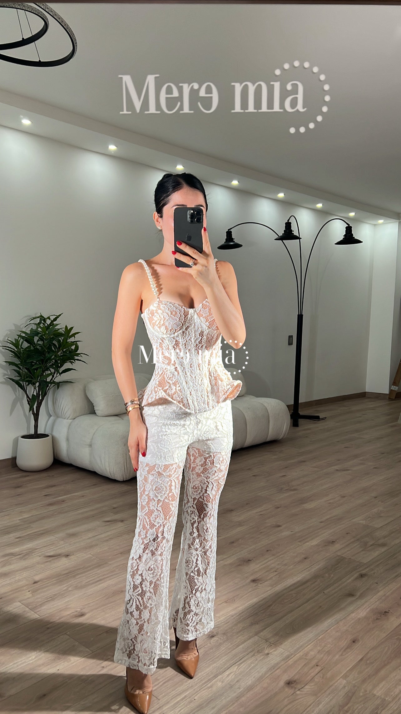 Conjunto top olan encaje