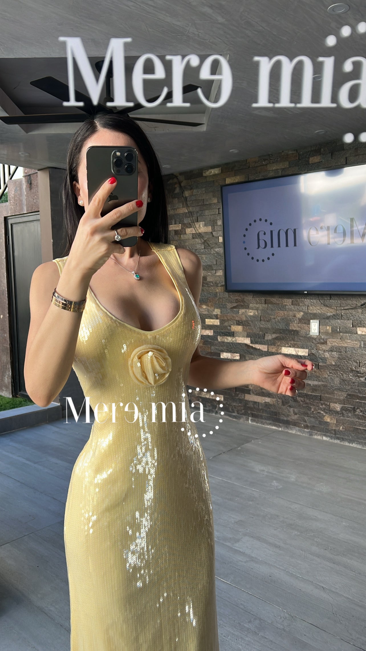 Vestido amarillo lent flor