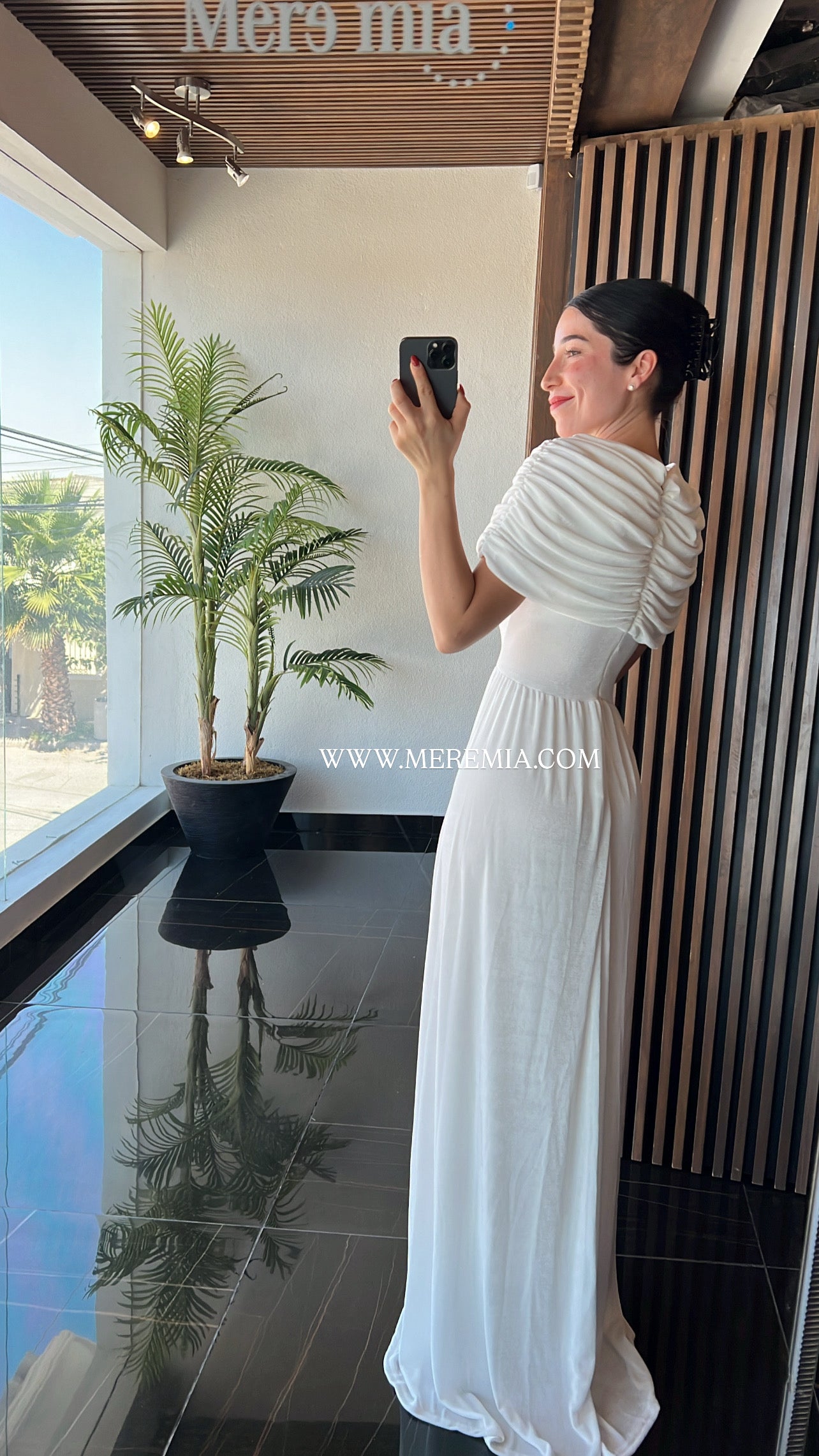 Vestido plisado ab liso