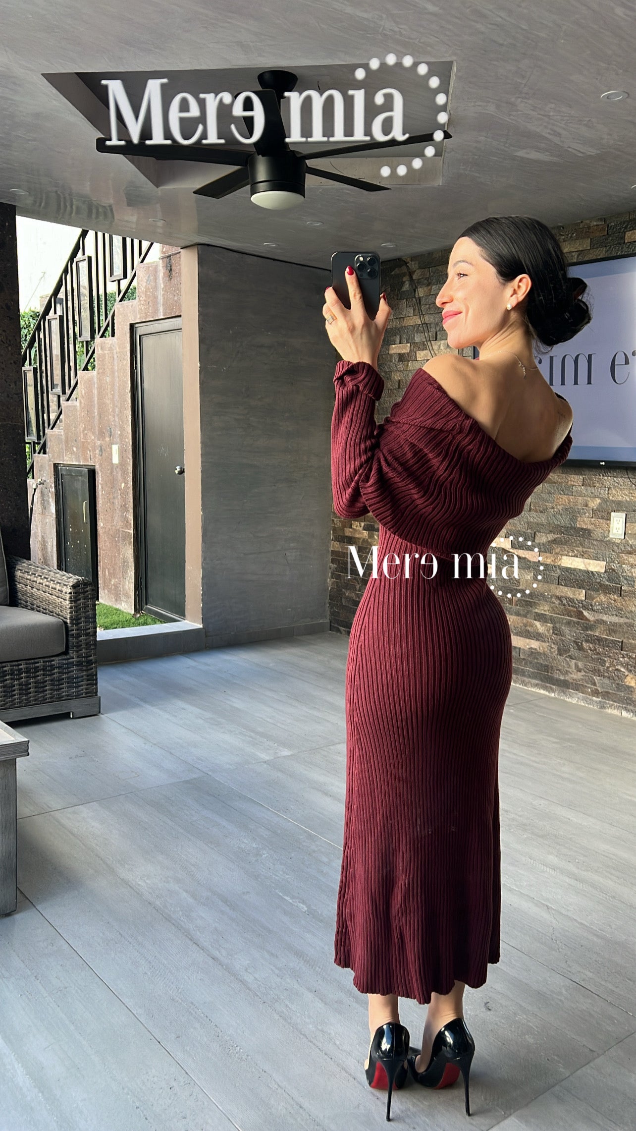 Vestido cafe sweater hom