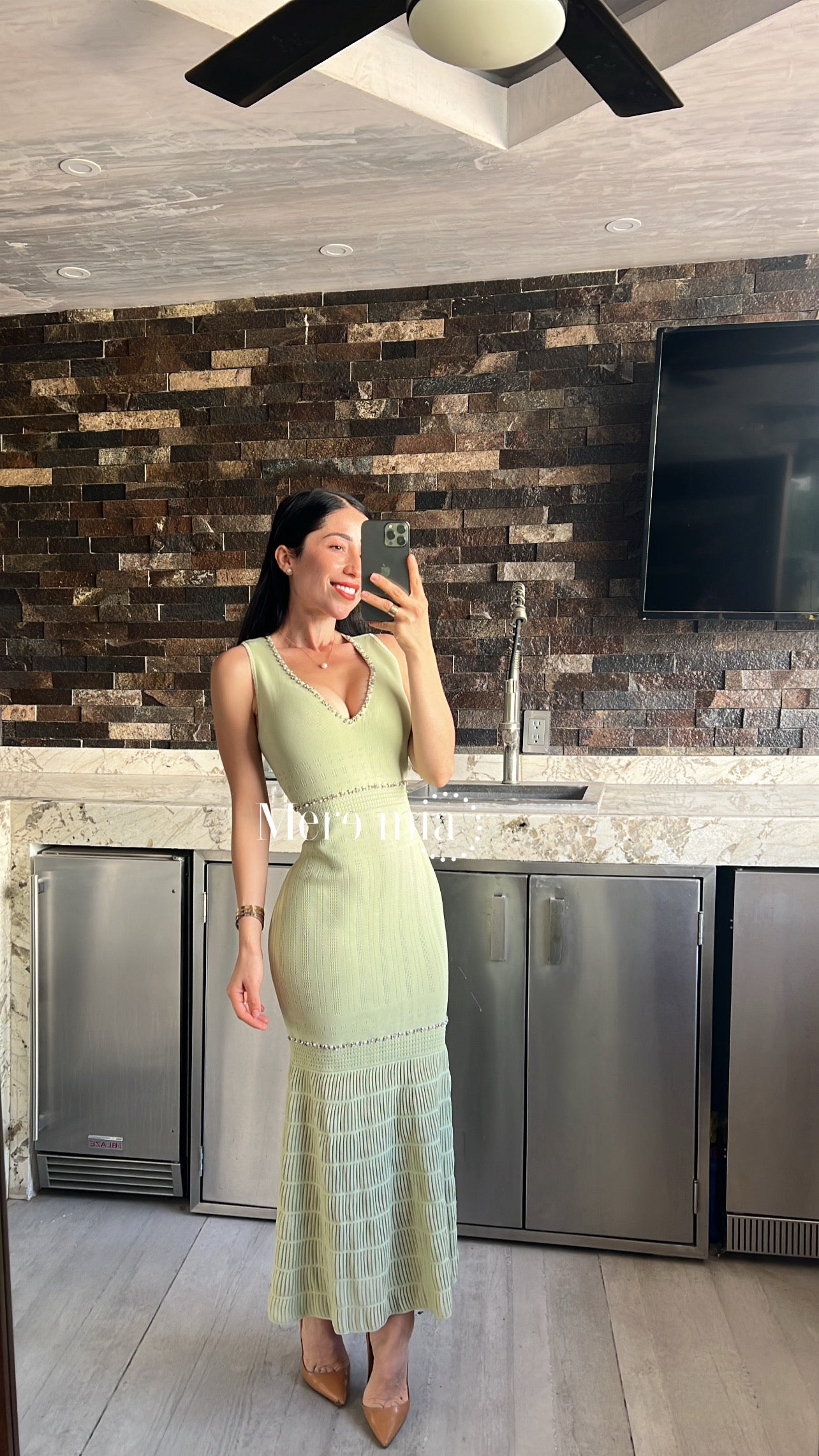 Vestido escote v