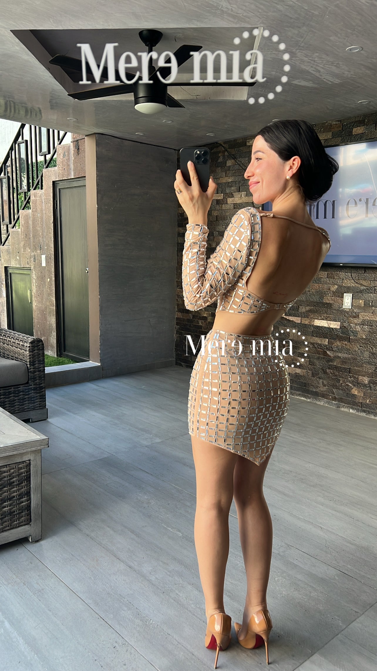 Conjunto nude rect