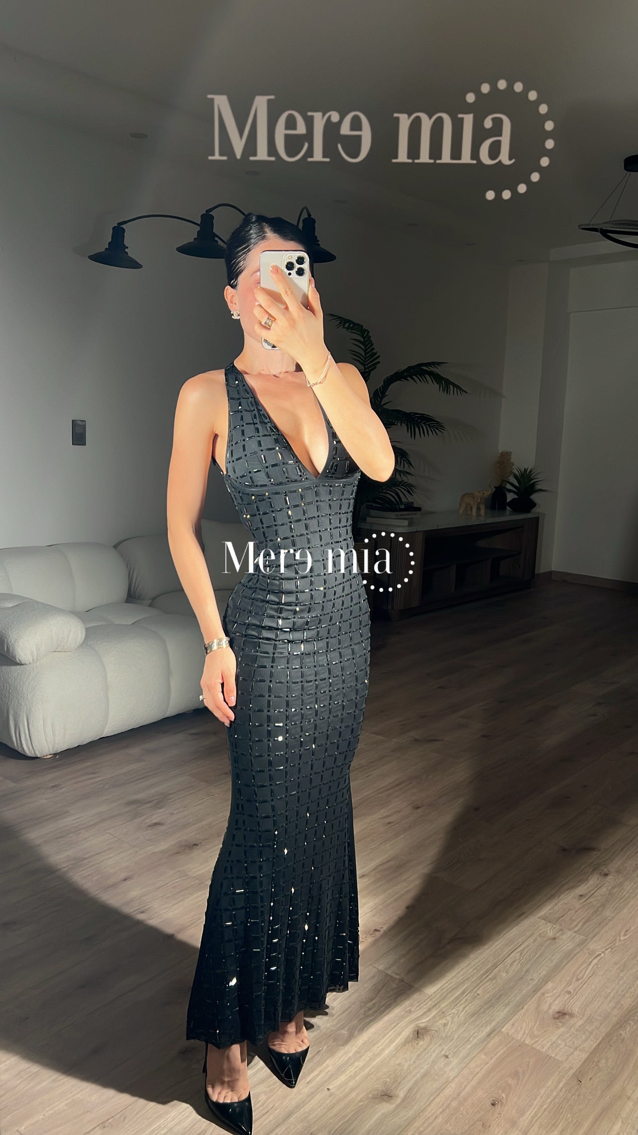 Vestido apl espalda v