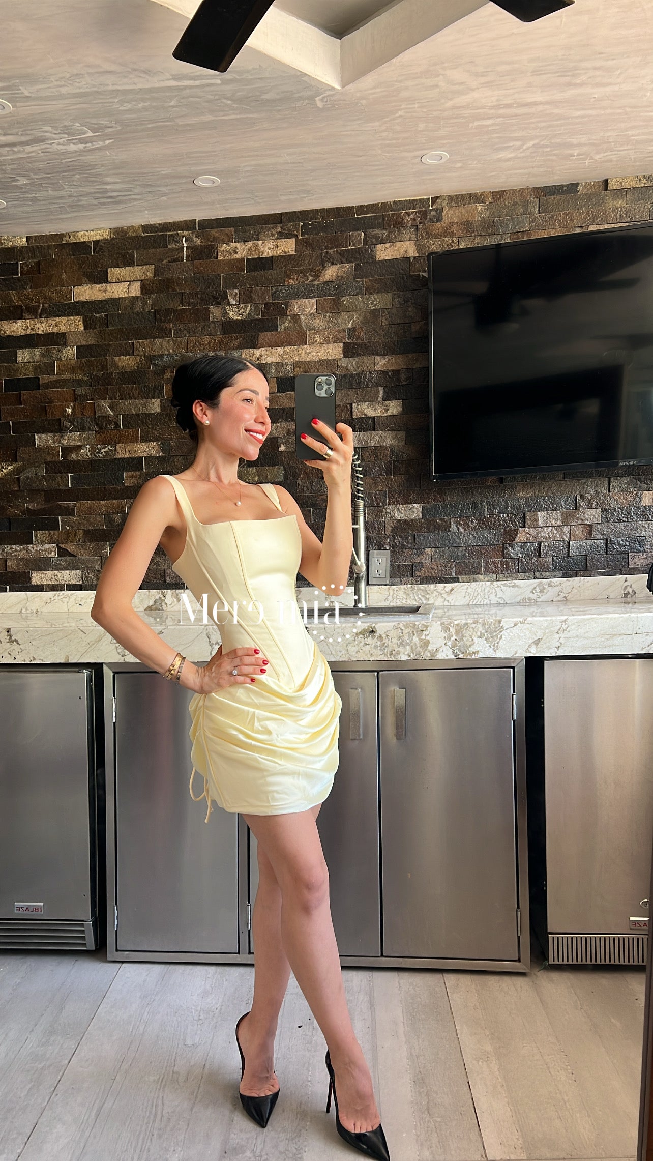 Vestido corset corto sat