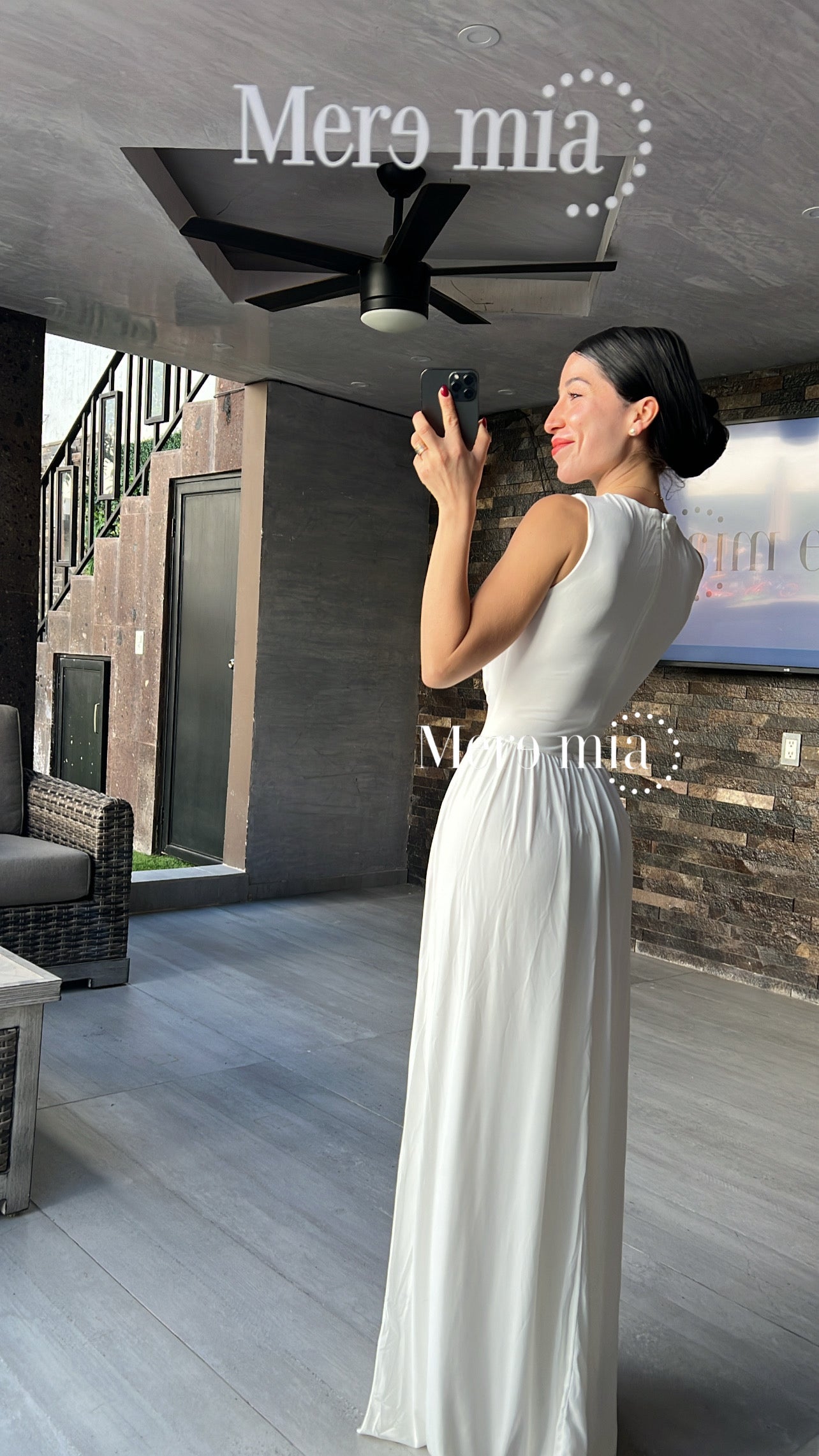 Vestido blanco cruzado