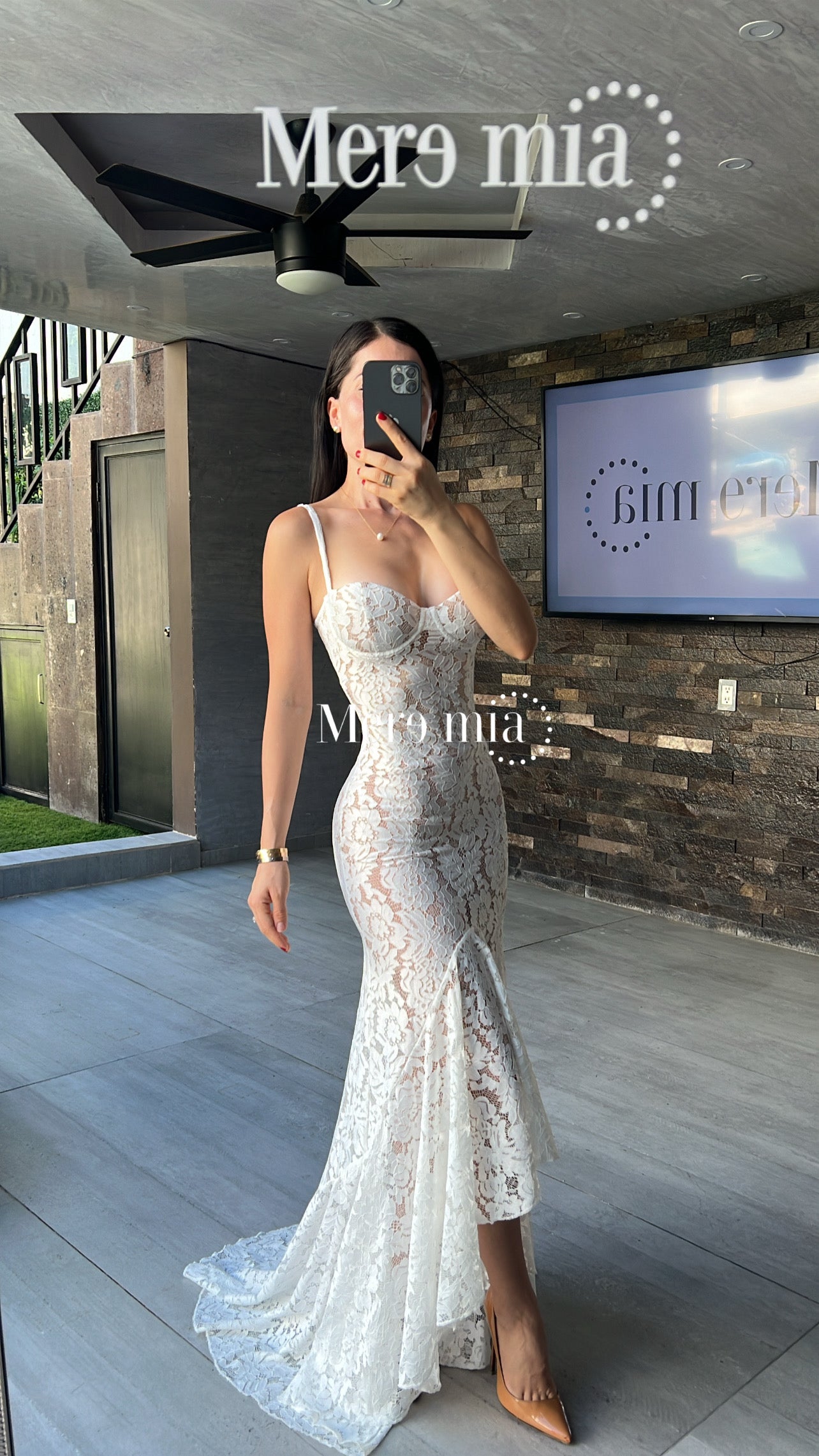 Vestido blanco encaje