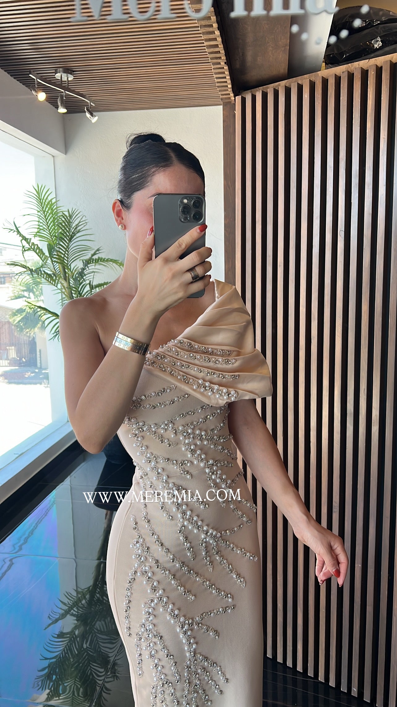 Vestido ramas tul