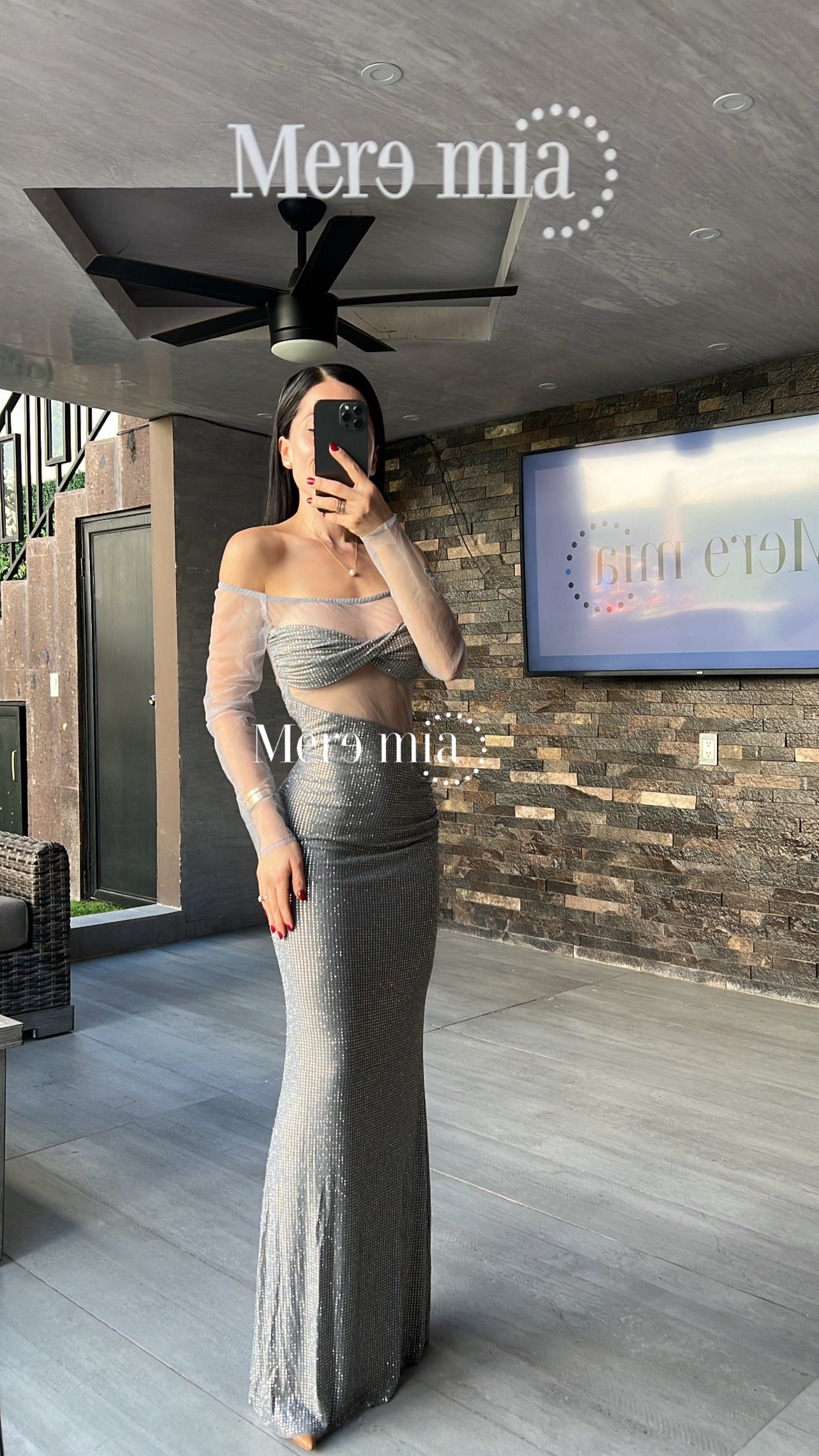 Vestido puntos malla ml