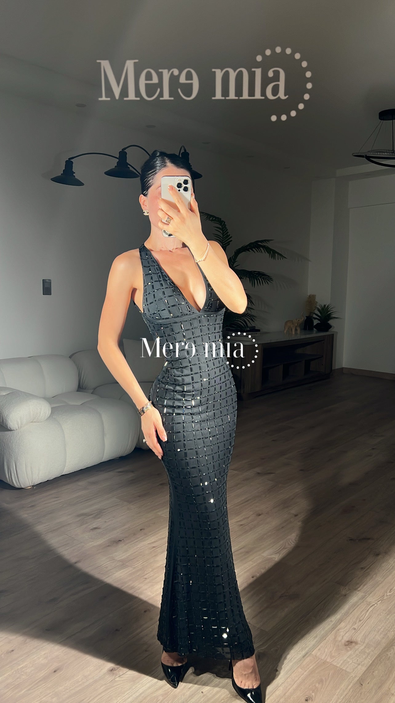 Vestido apl espalda v