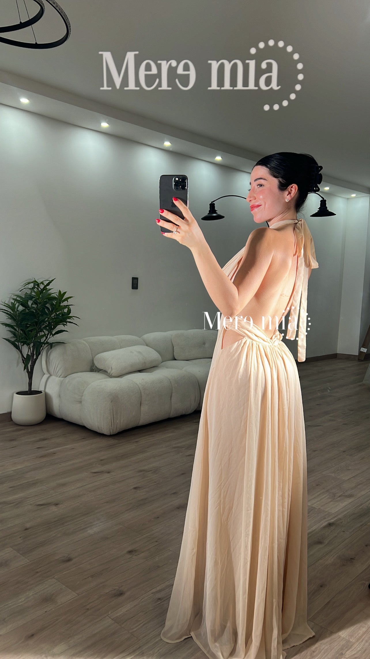 Vestido plisado halter v
