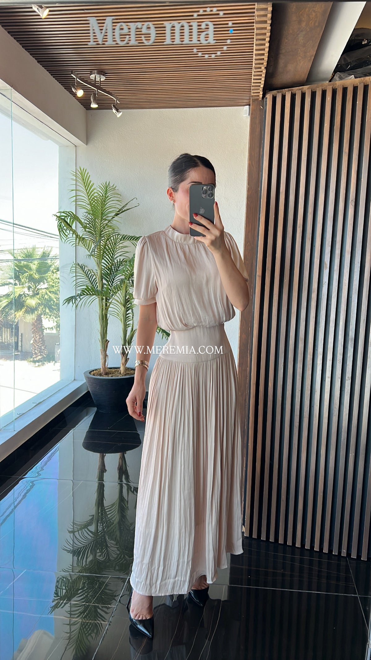 Vestido mc plisado