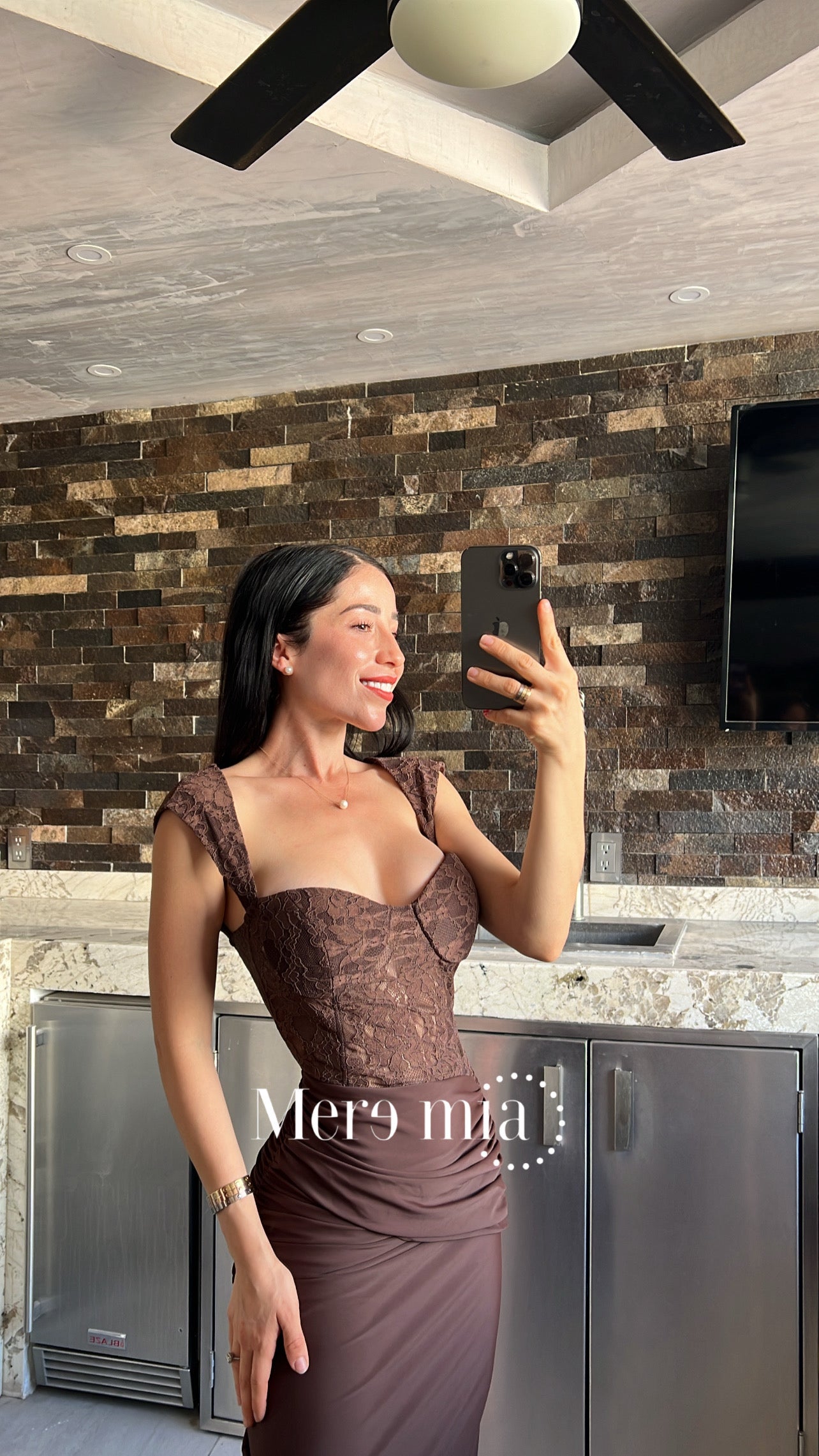 Vestido encaje copas