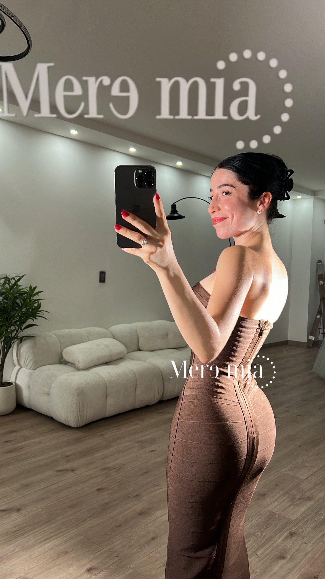 Vestido tiras fruncido largo