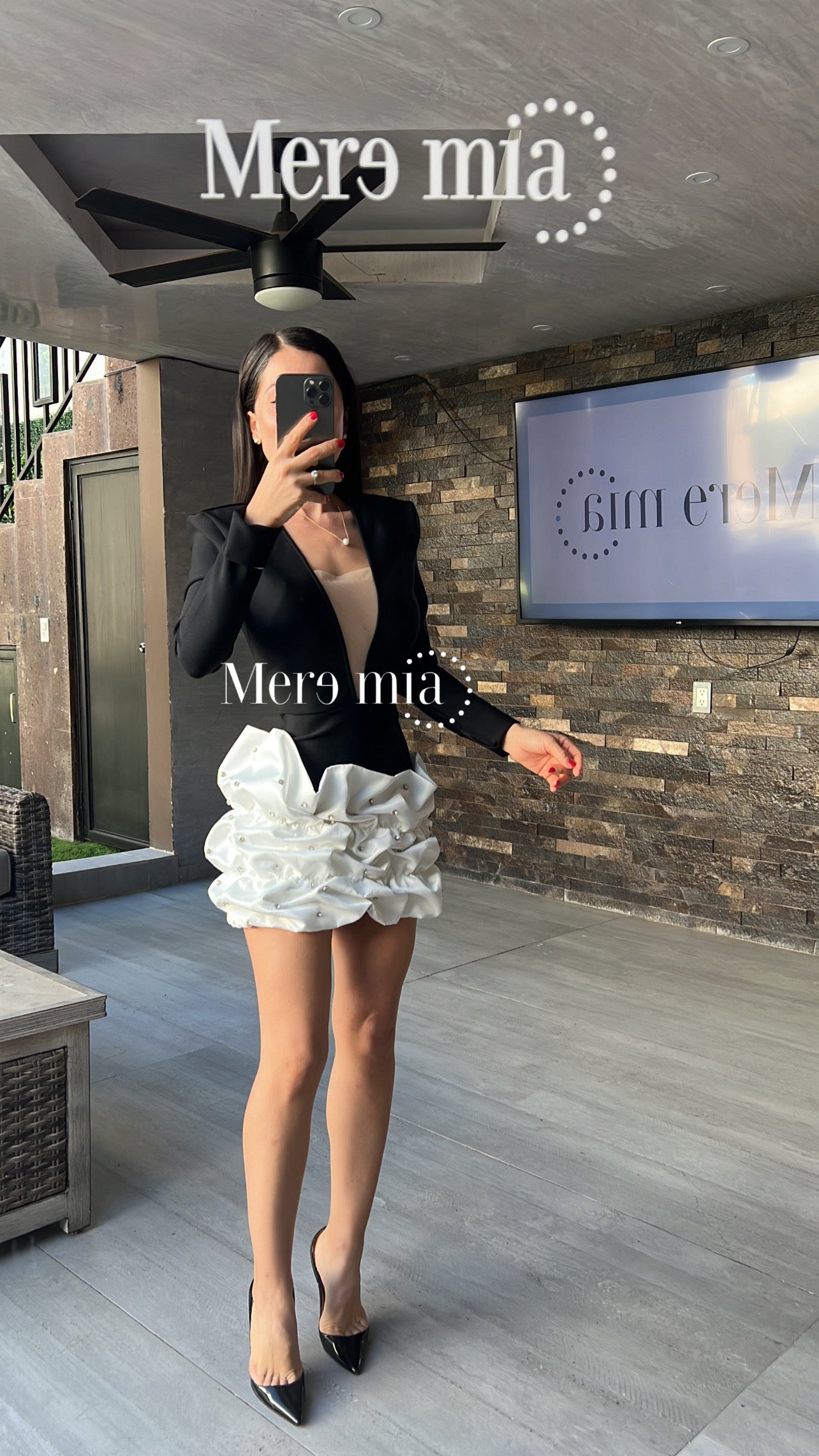 Vestido negro corr