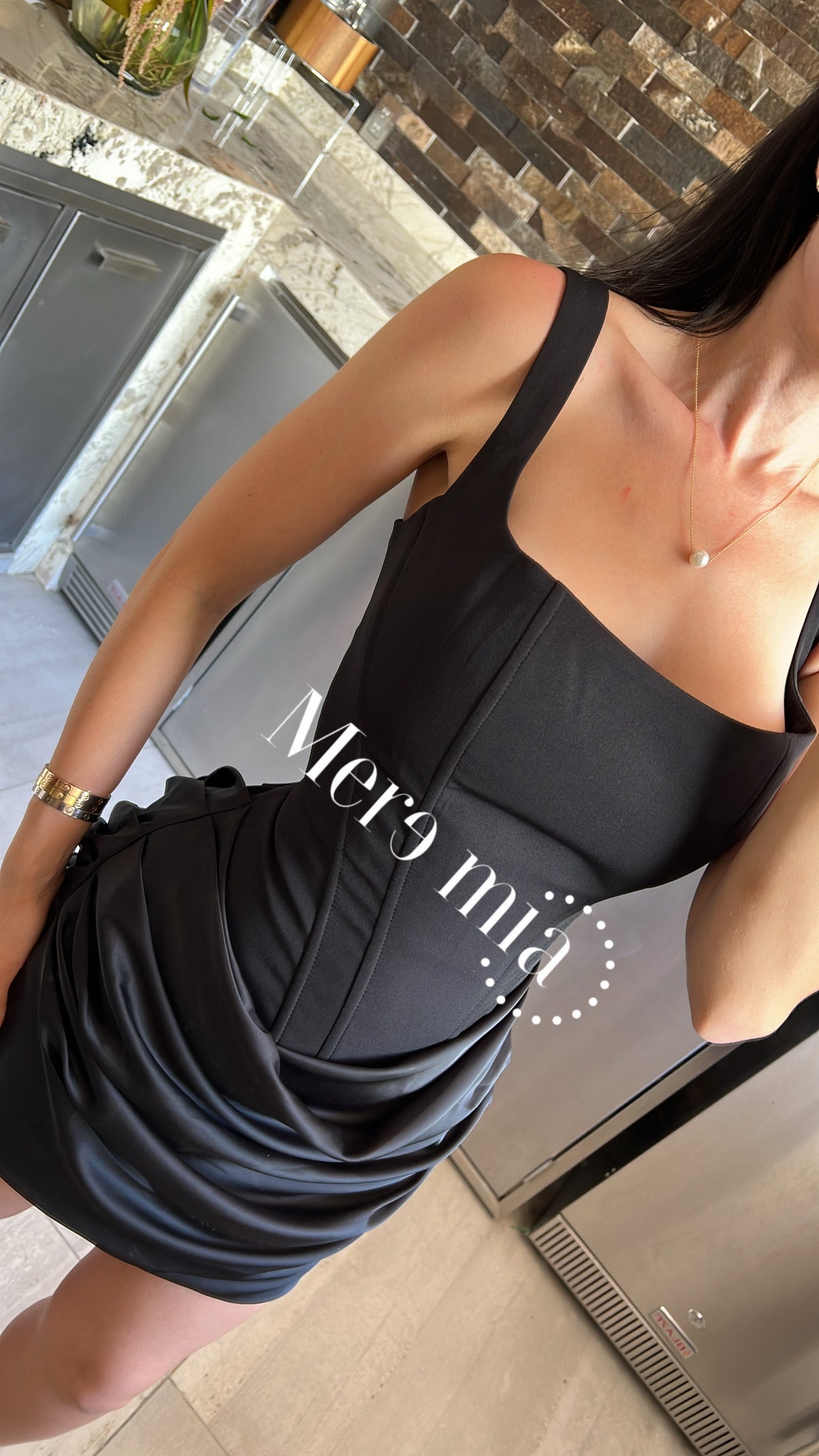 Vestido corset corto sat