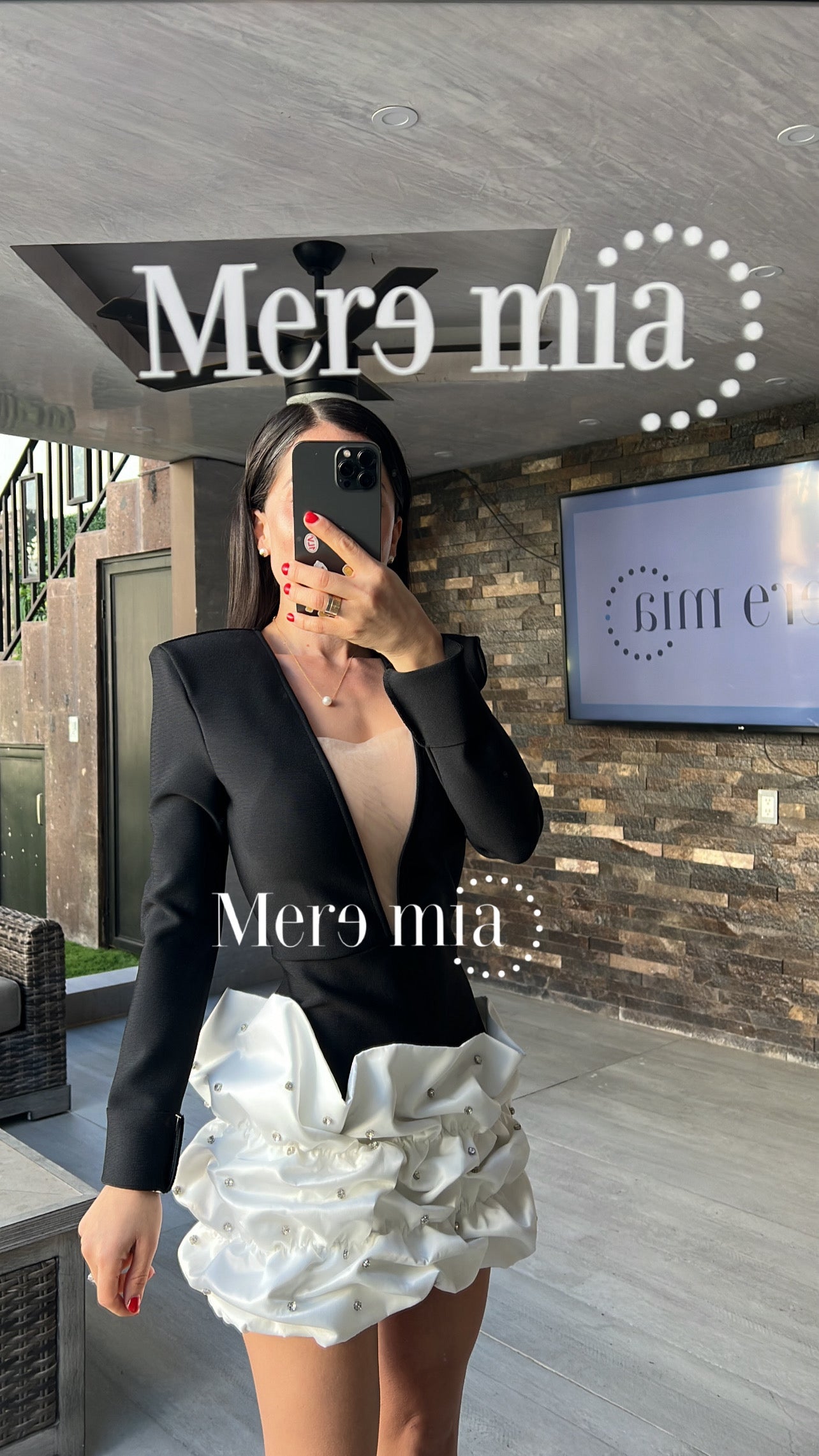 Vestido negro corr
