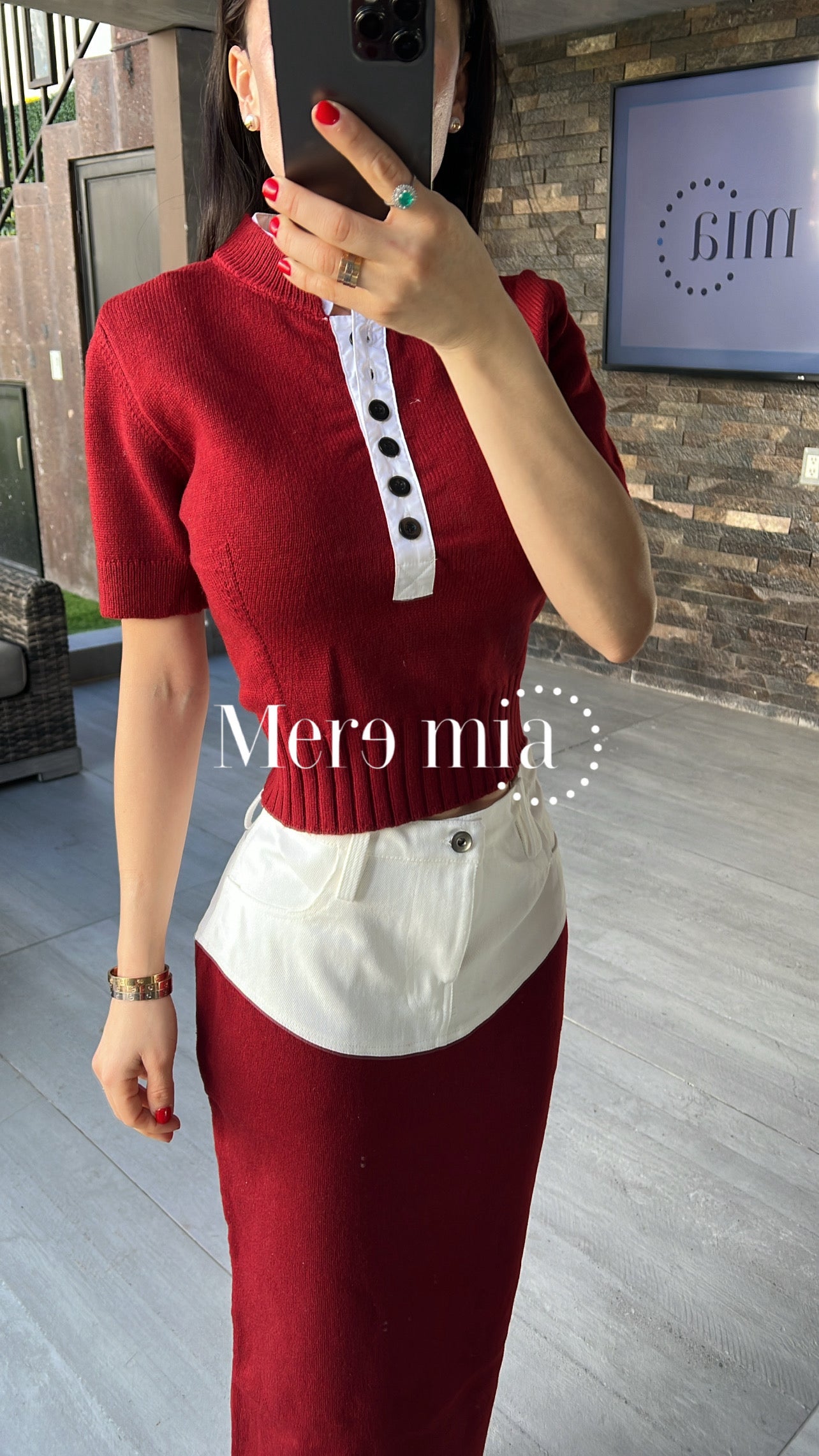 Conjunto mc color mitad