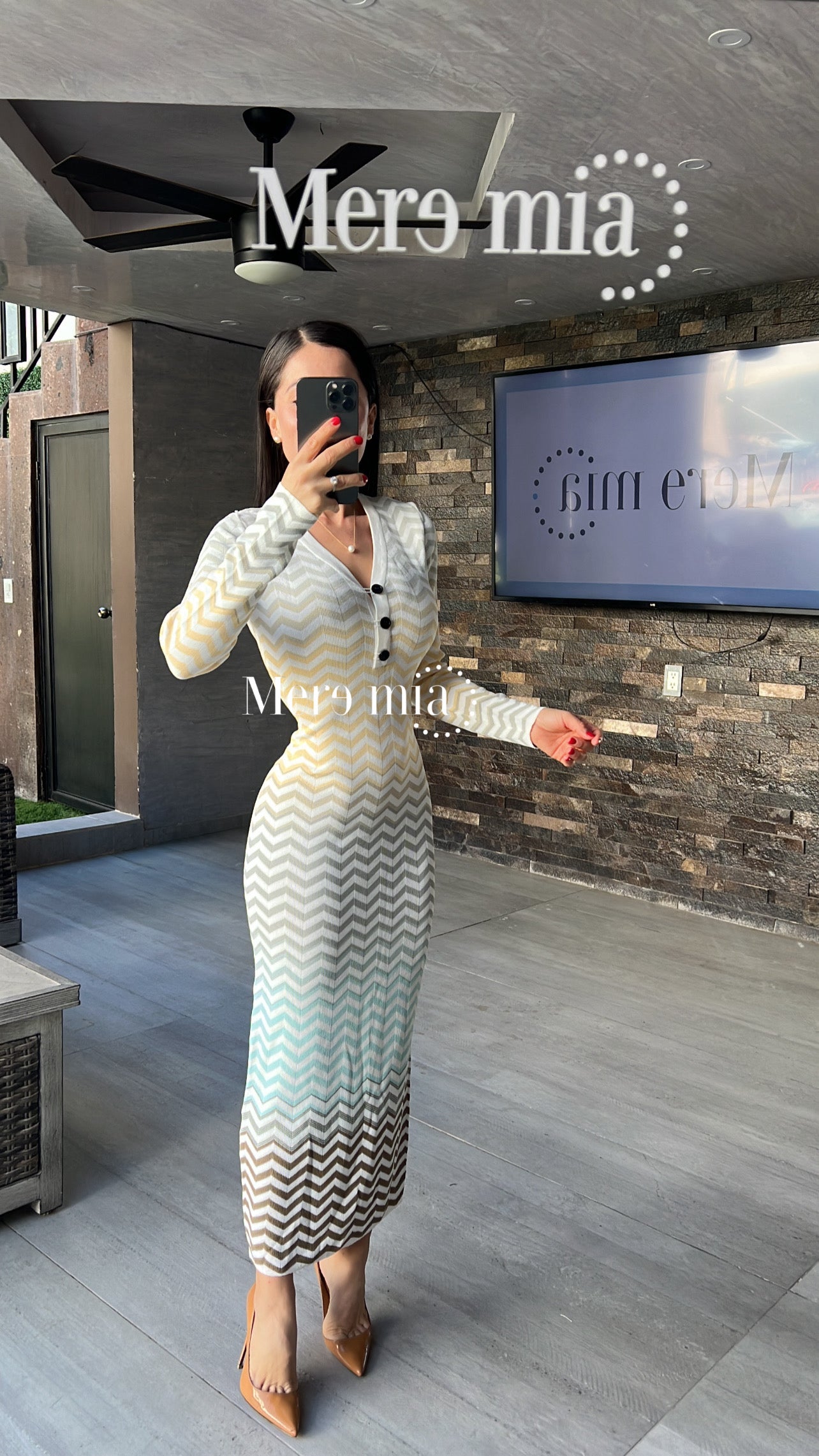 Vestido zic zac