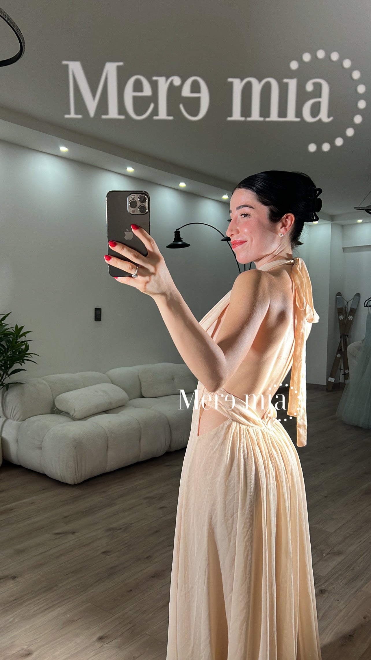 Vestido plisado halter v