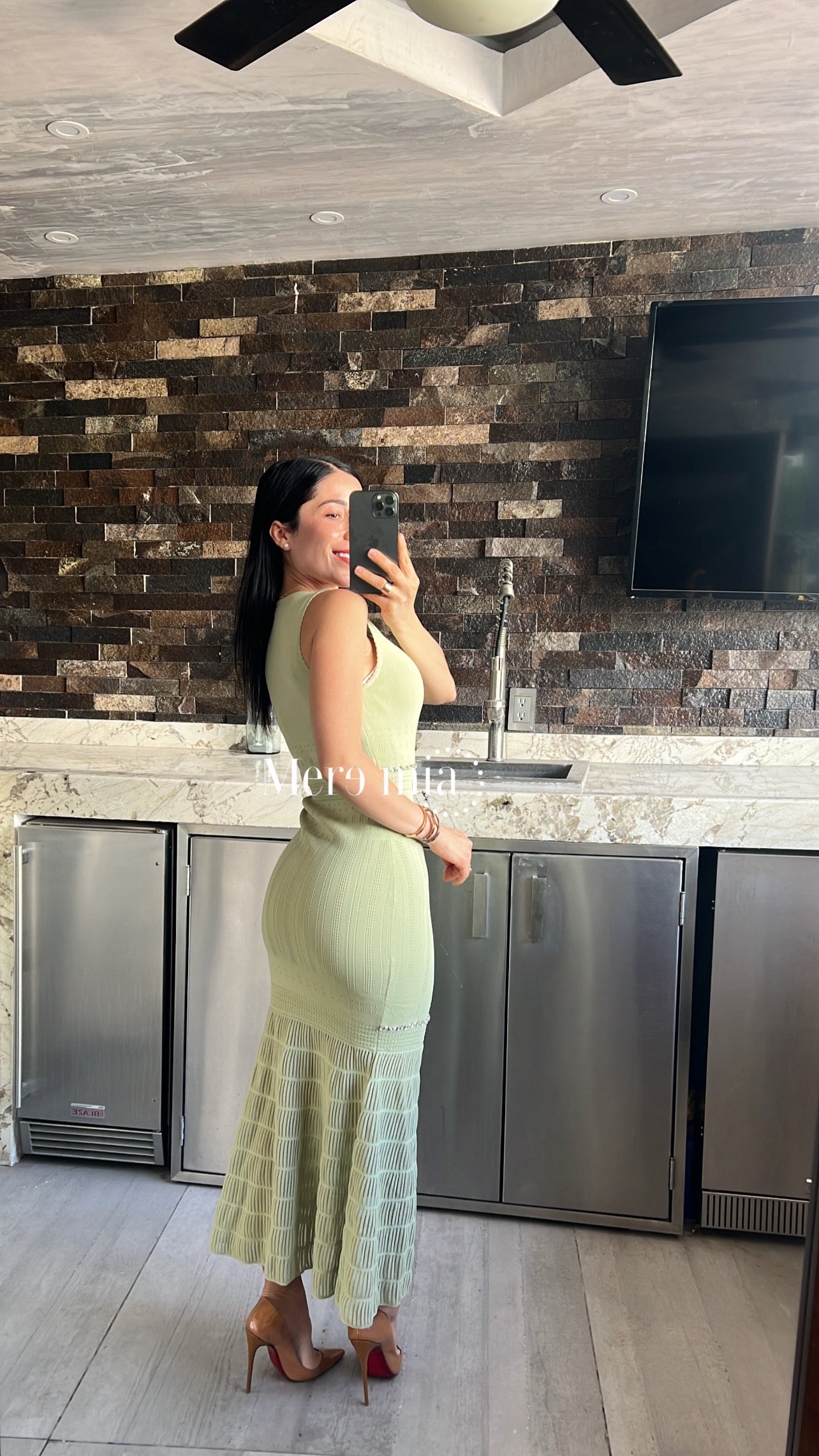 Vestido escote v