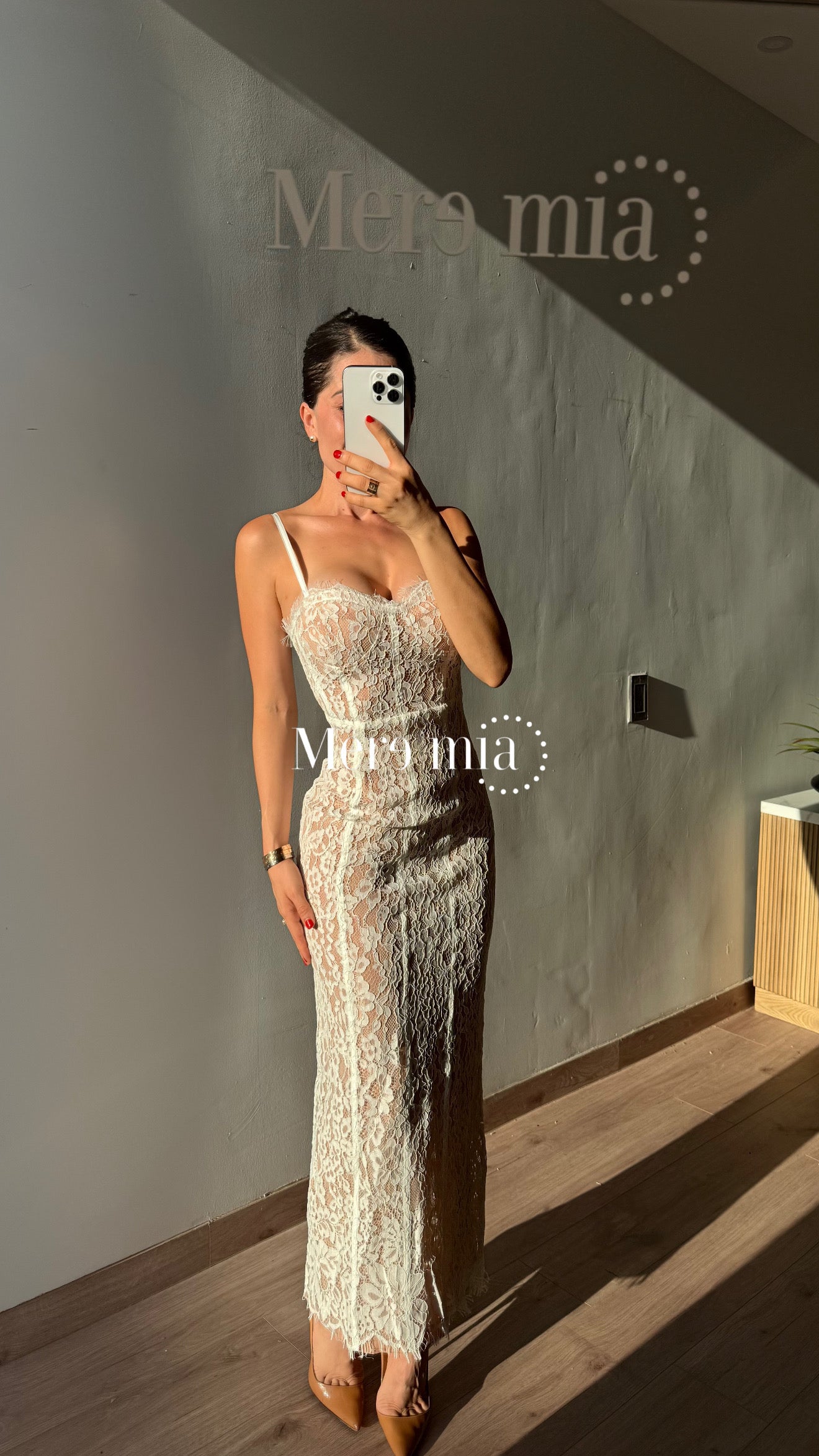 Vestido blanco encaje