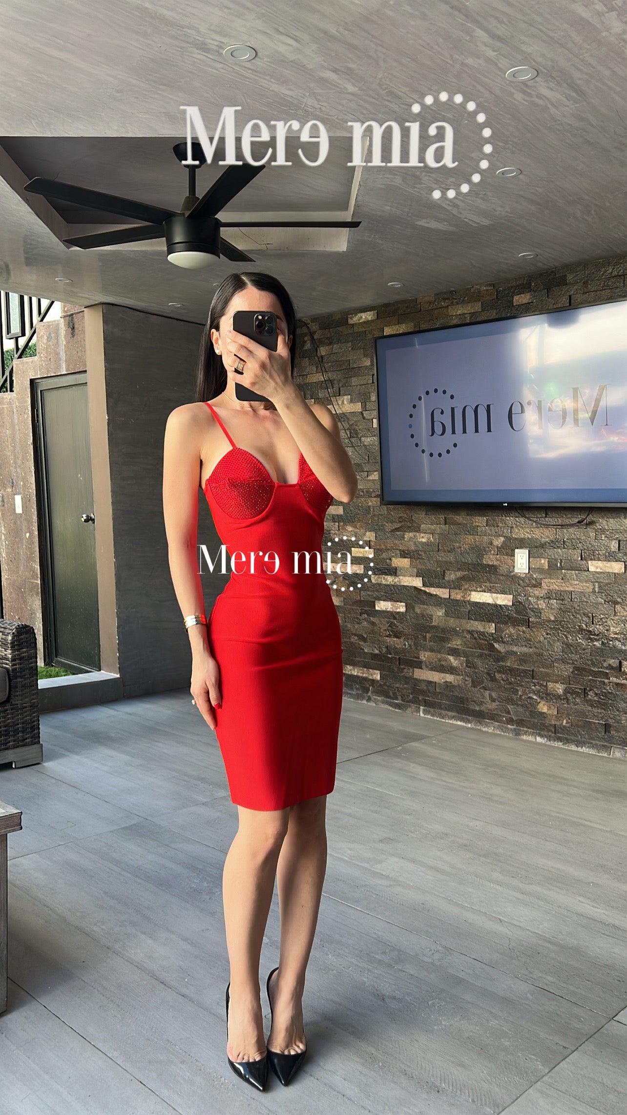 Vestido rojo apl rojas