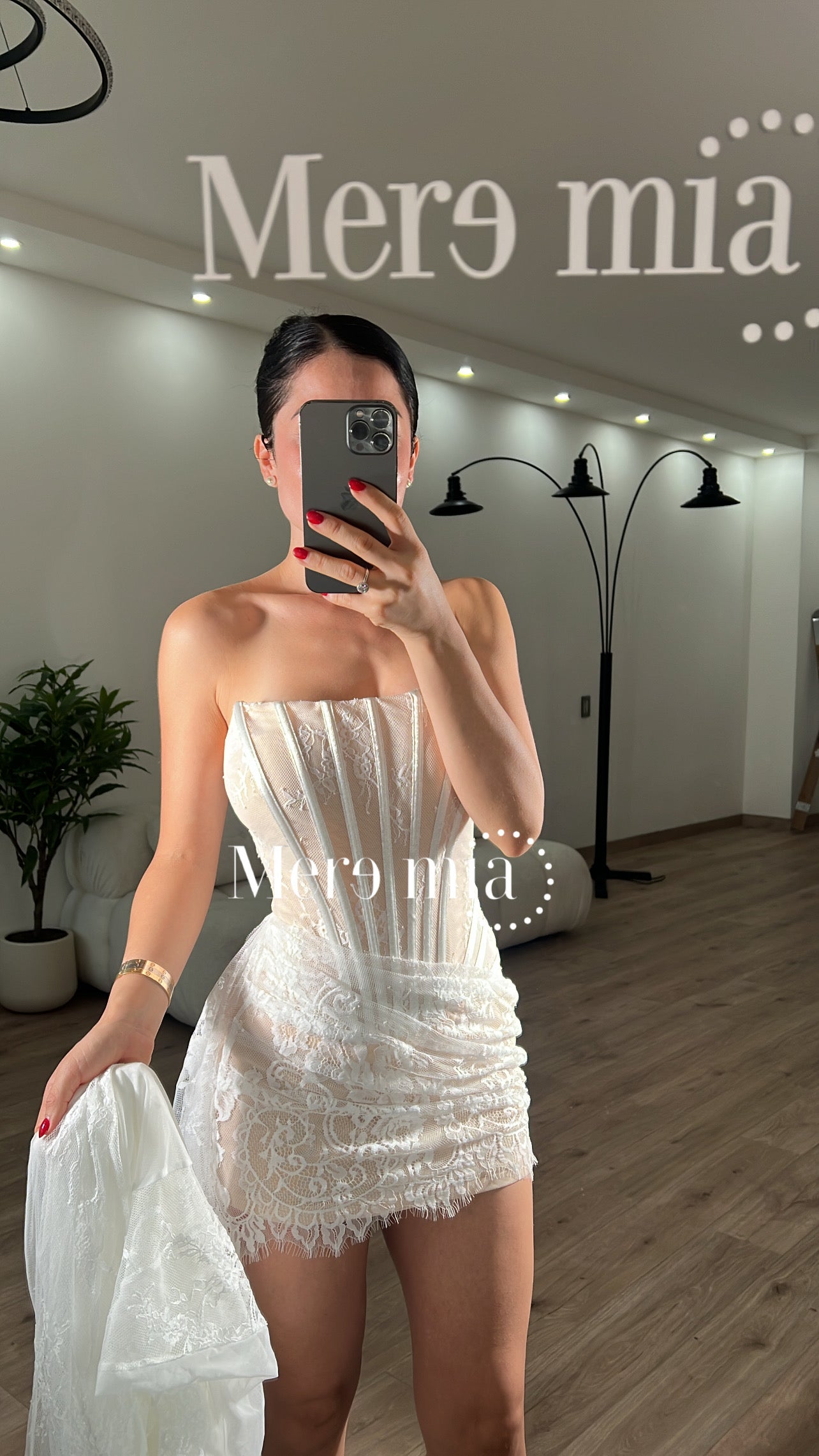 Vestido encaje largo