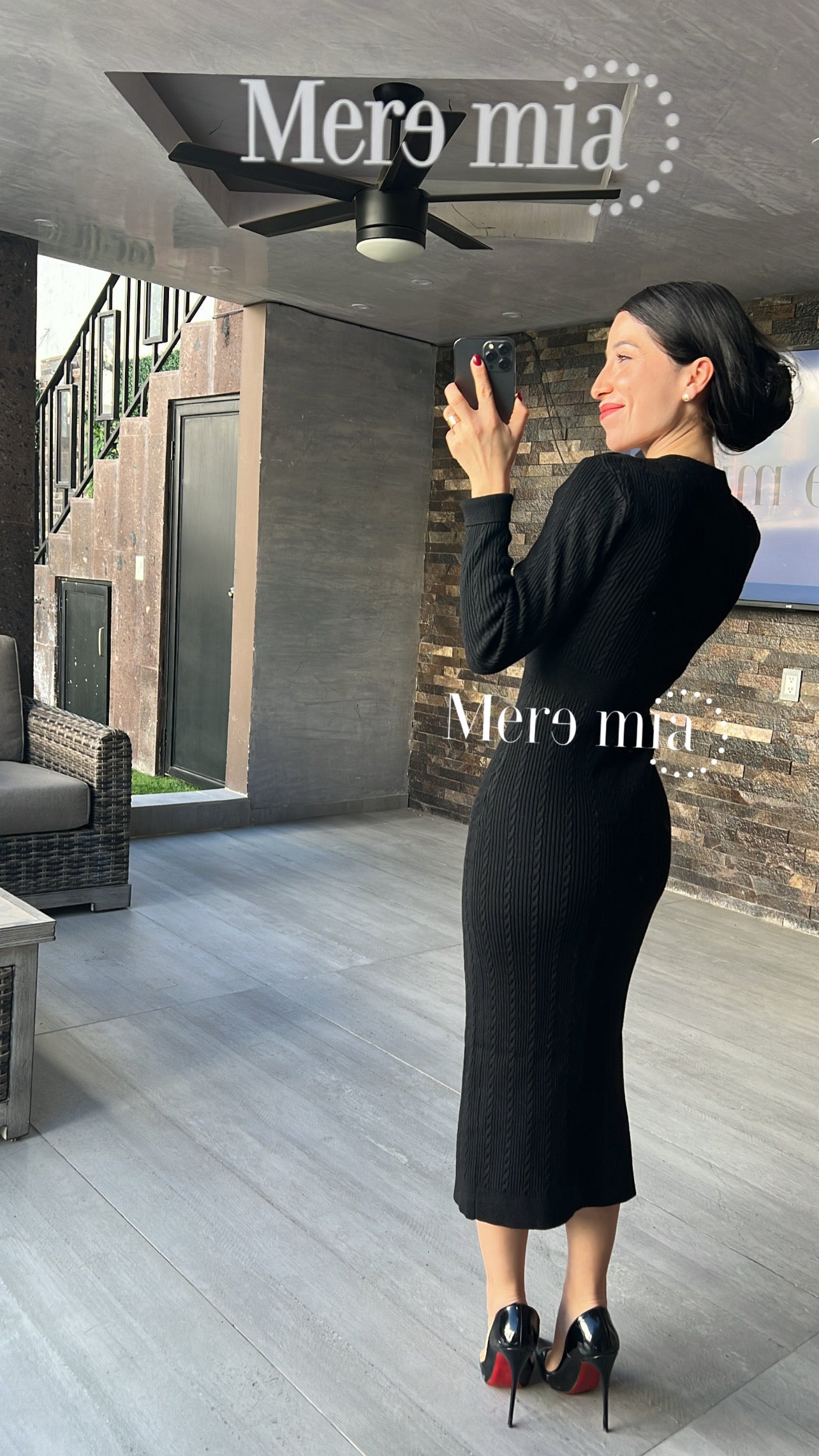 Vestido negro b dorados